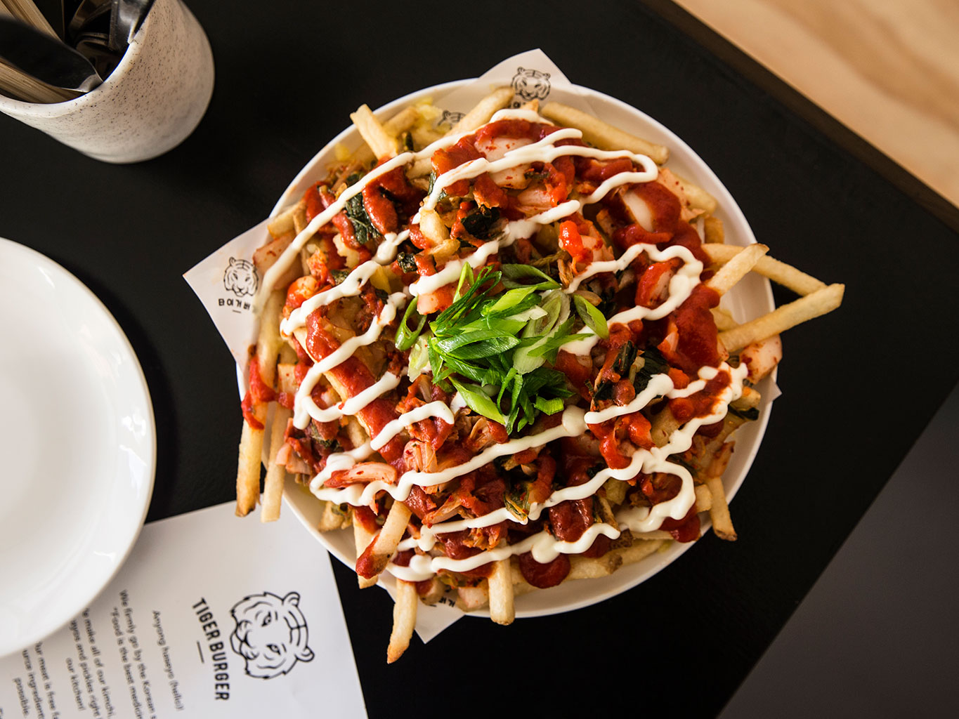 The “kimcheese” fries at Tiger Burger. Picture / Guy Coombes.