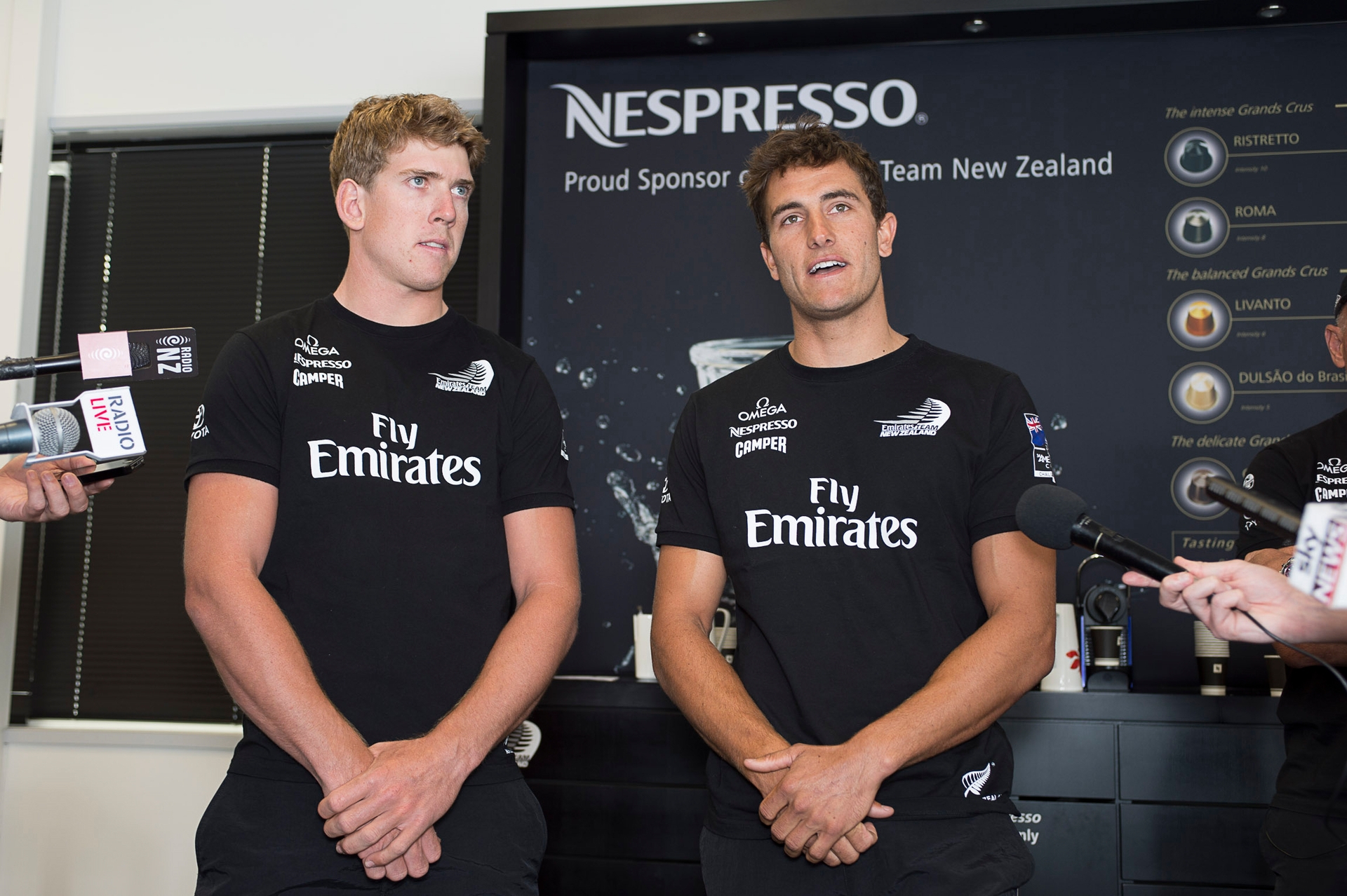 Peter Burling, left, and Blair Tuke were elevated at Team New Zealand in 2020. Photo / Supplied