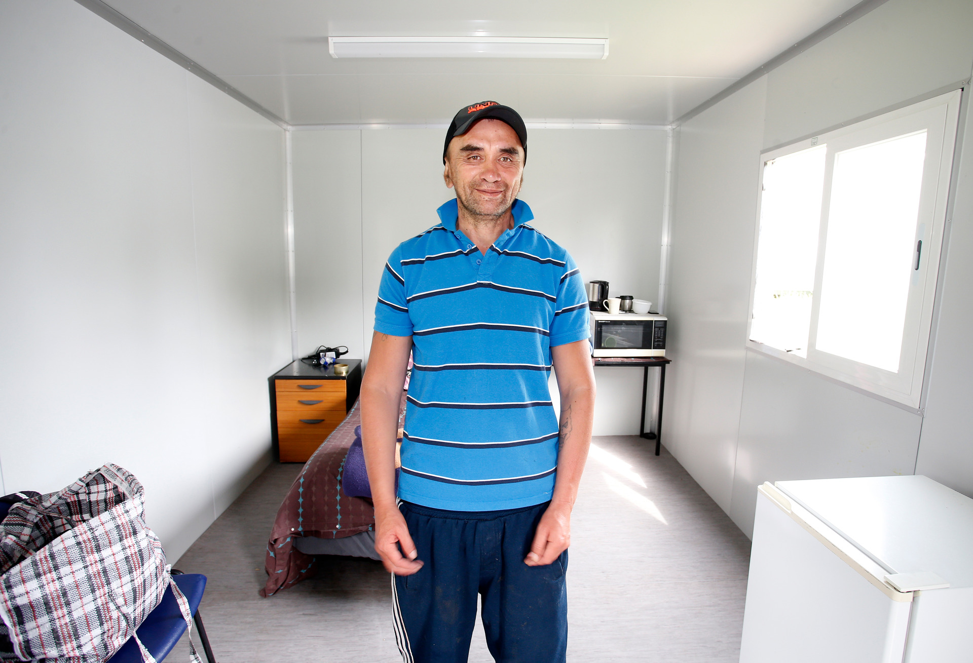 Eric Monk is happy to have his own place thanks to a Whare to the Whenua scheme. Photo / Michael Cunningham 