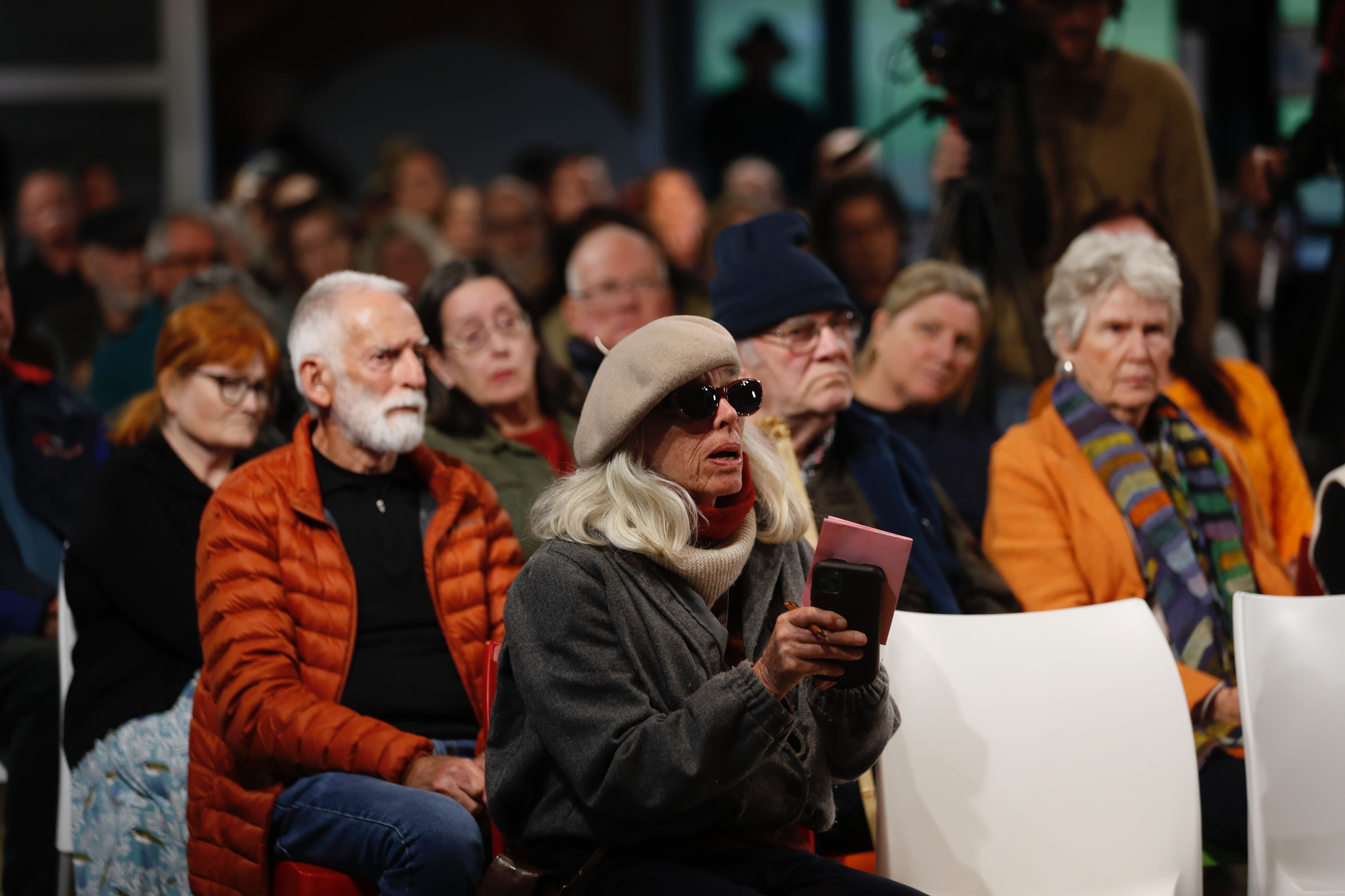 Muriwai residents, June 15. Phot / Dean Purcell