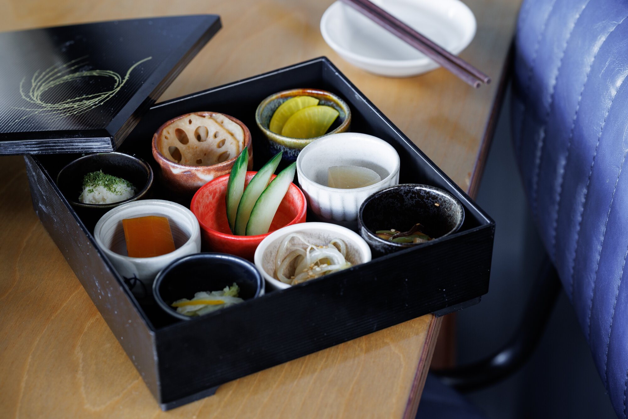 The beautiful snack box at Nomiya, Kingsland. Photo / Babiche Martens