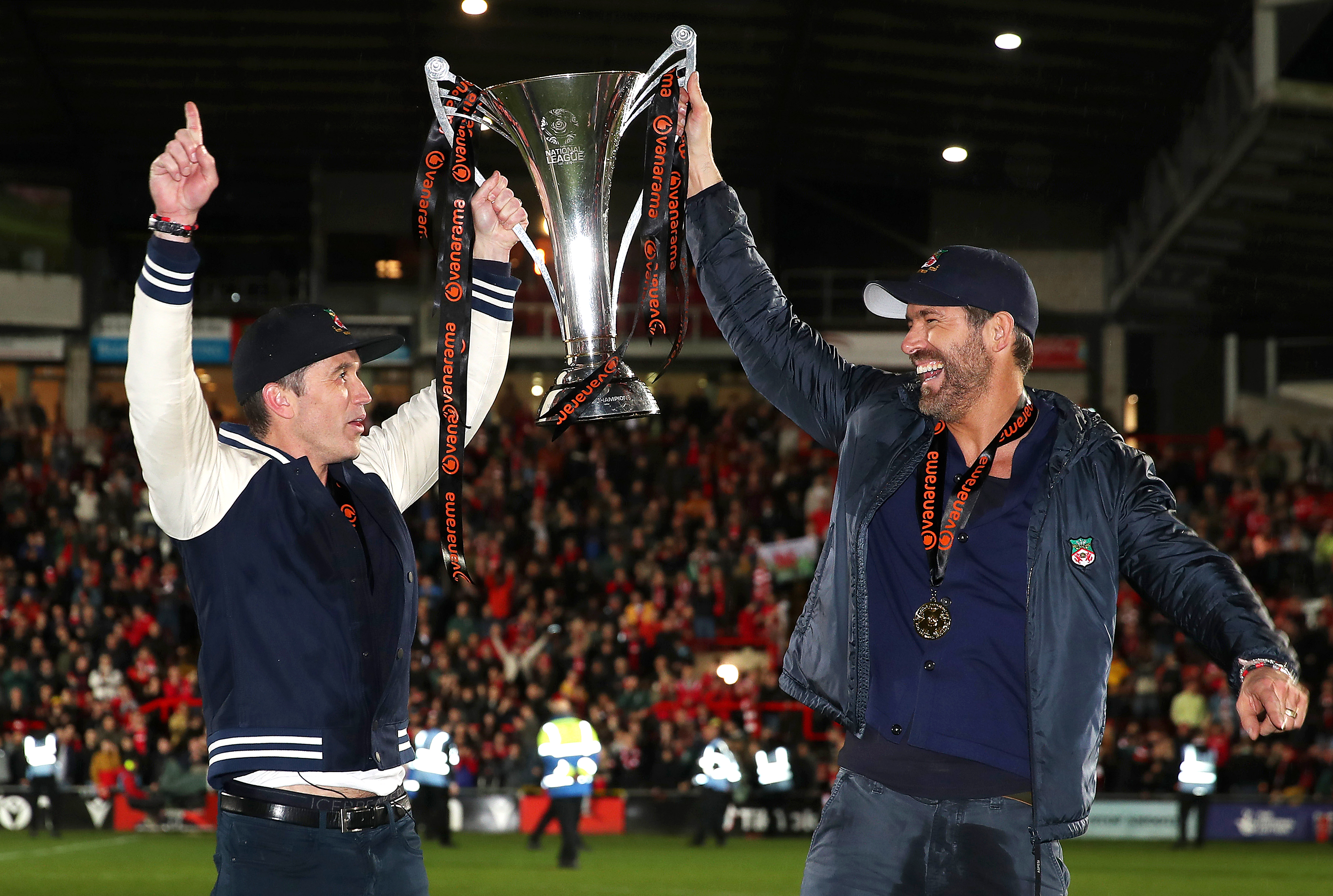 Wrexham owners Rob McElhenney and Ryan Reynolds.  Photo / Getty Images