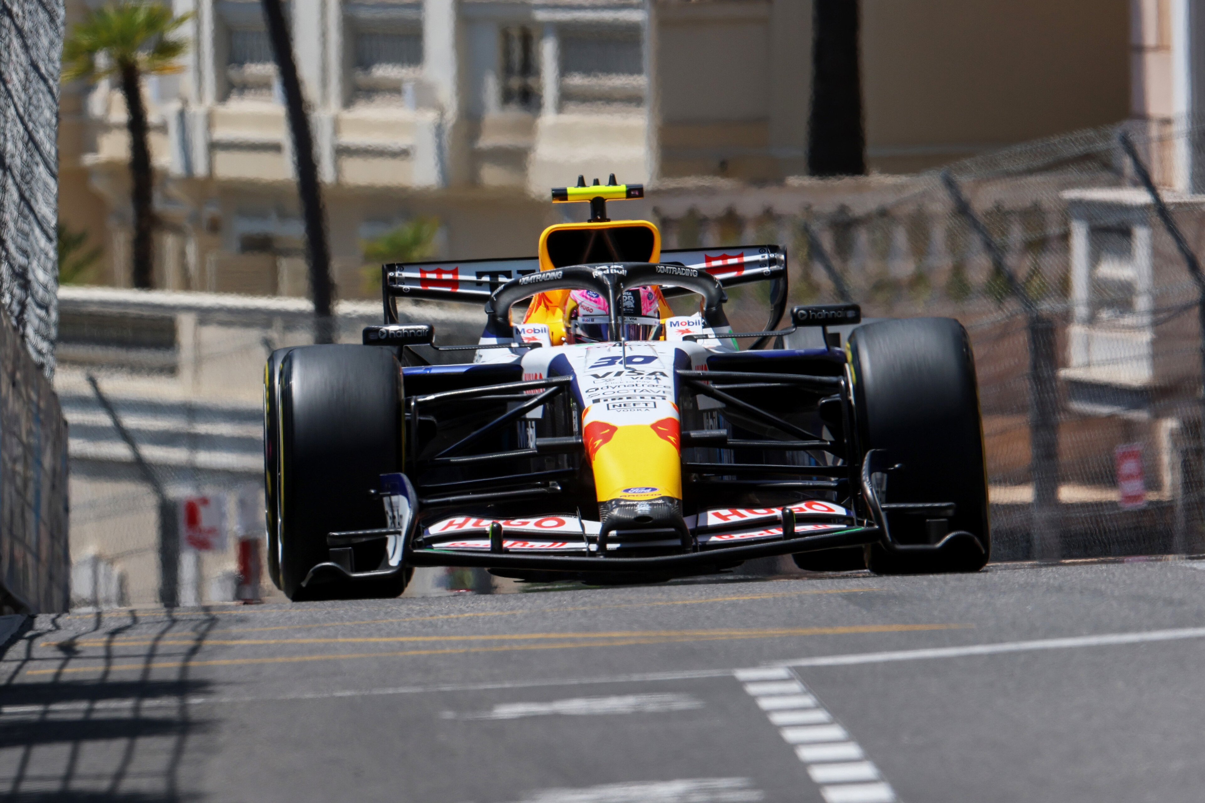 Liam Lawson in practice for the Monaco Grand Prix. Photo / Red Bull