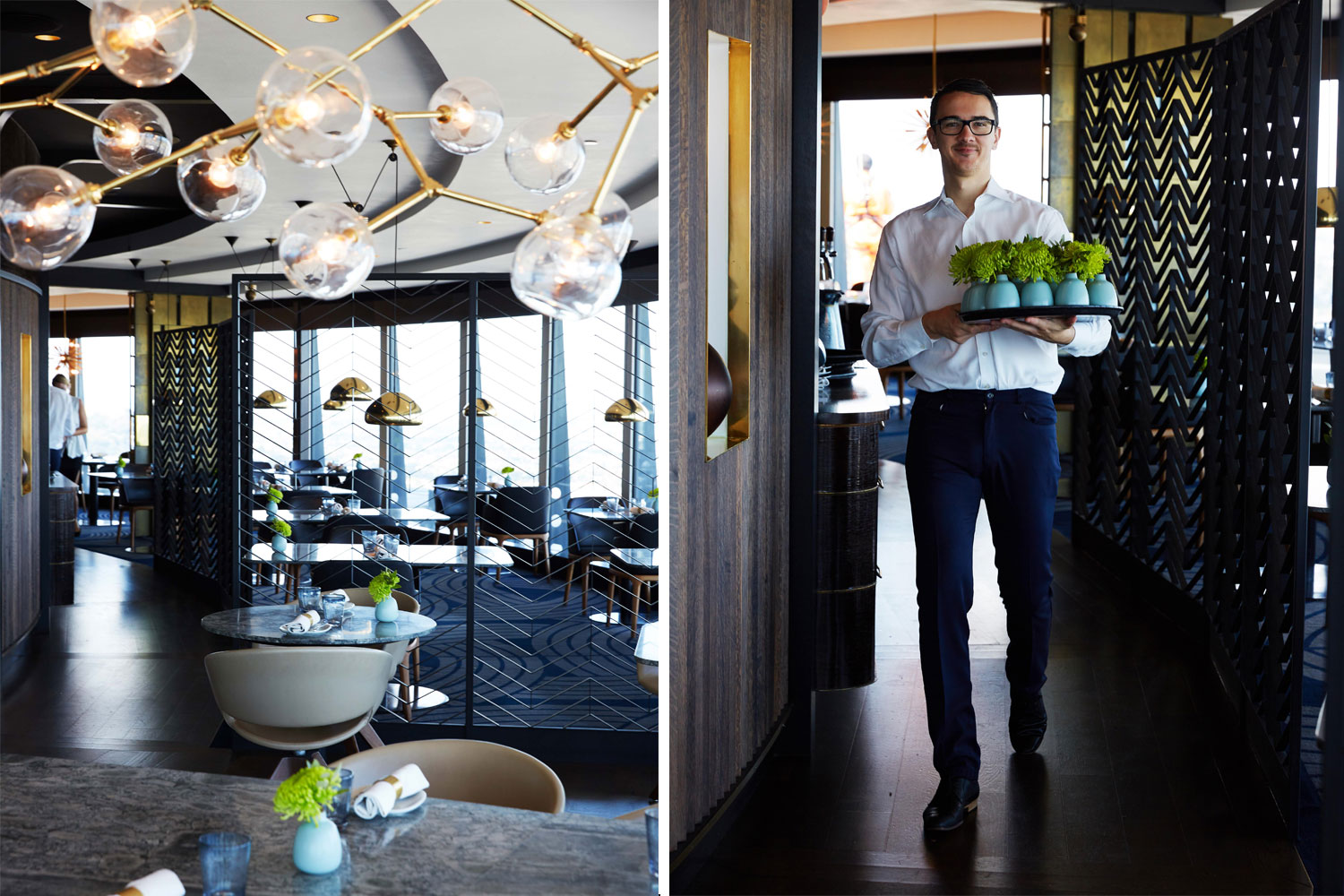 The dining room sits 53 floors high. Photos / Rebecca Zephyr Thomas 