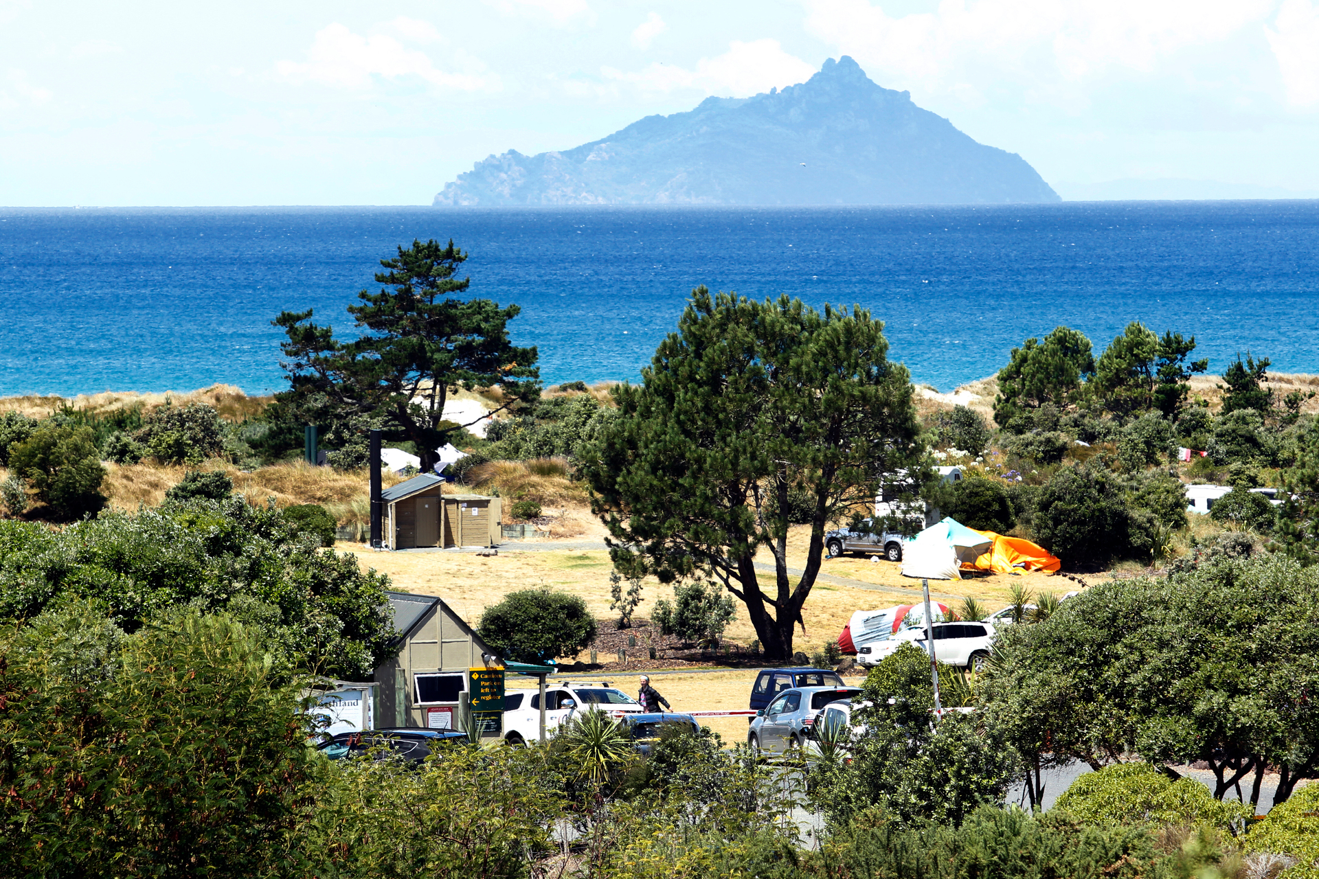 The Uretiti Beach Department of Conservation Campground in Bream Bay. Photo / Michael Cunningham
