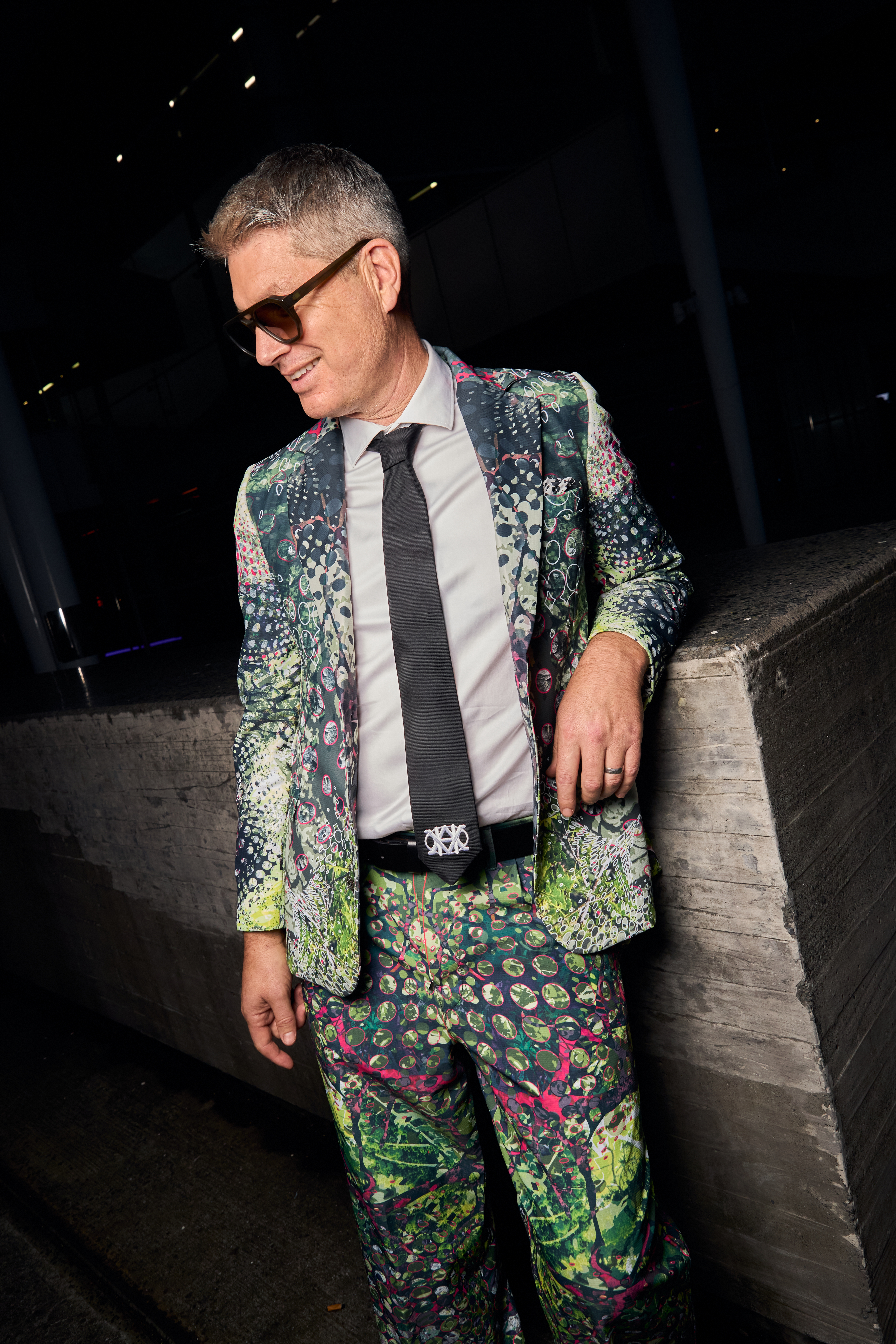 Jesse Mulligan in a suit by Vandal & Hound. Photo / Katie Begbie