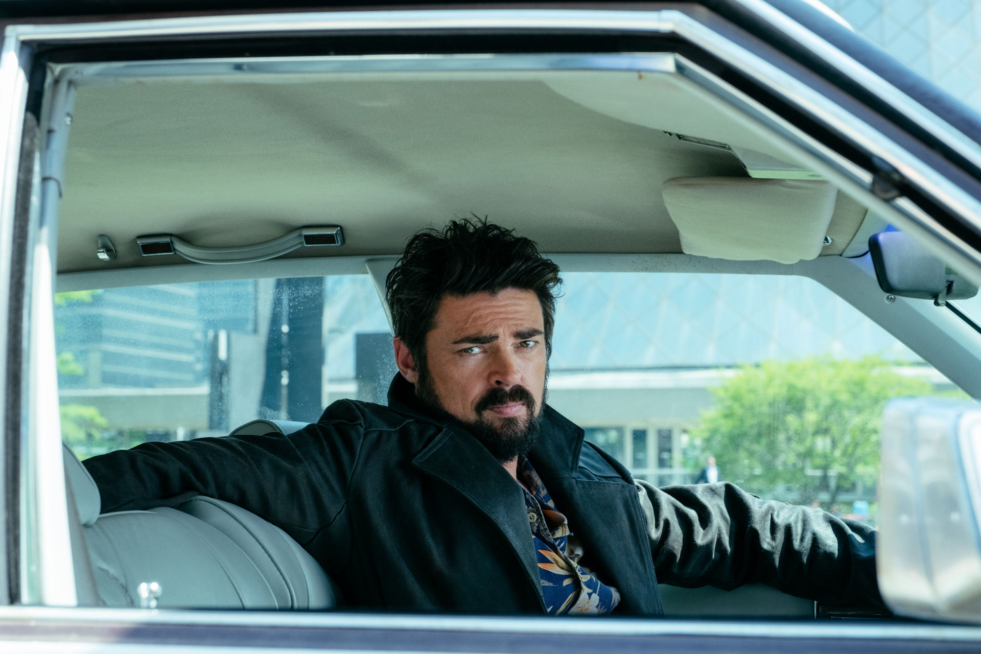 Karl Urban plays Billy Butcher, the leader of a vigilante group, whose mission it is to hold the