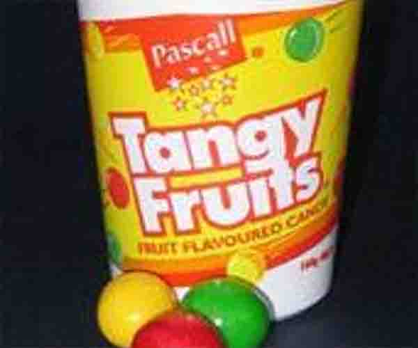 Tangy Fruits were small edible fruit flavoured round candies, often sold in New Zealand at movie theatres. Photo / Twitter


