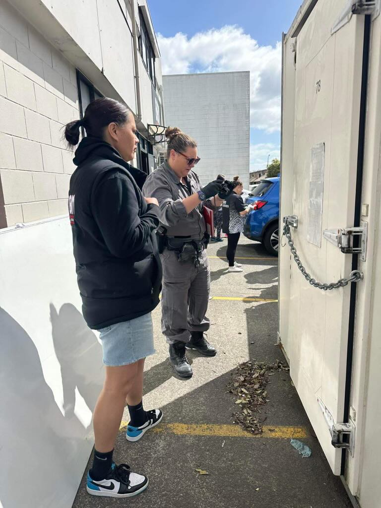 Police look for forensic clues to the break in. Photo / Supplied