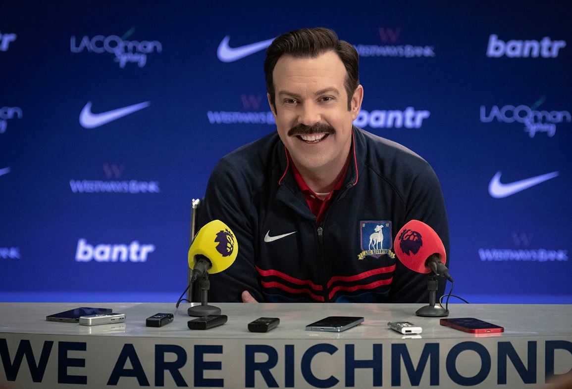 Jason Sudeikis in Ted Lasso. 