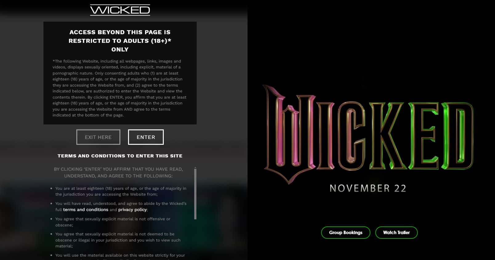 Wicked movie merchandise directs fans to porn website - NZ Herald