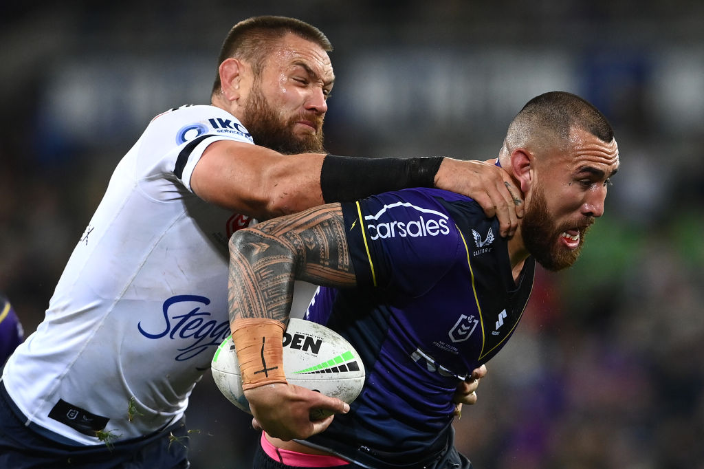 Jared Waerea-Hargreaves and Nelson Asofa-Solomona have clashed in the past. Photo / Getty Images