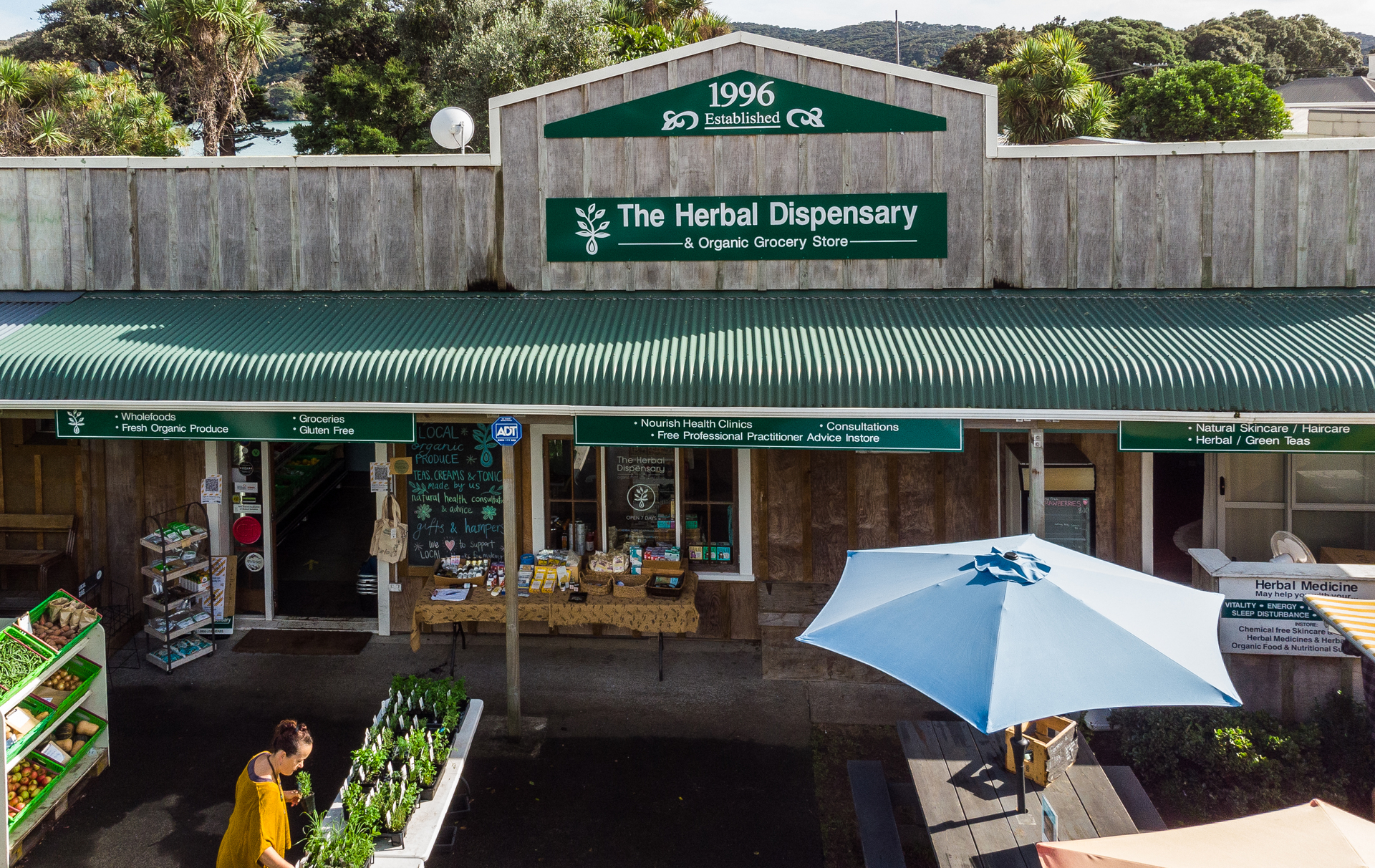 Head to the Herbal Dispensary to stock up on picnic provisions and platter ingredients. Photo / Raglan Chronicle