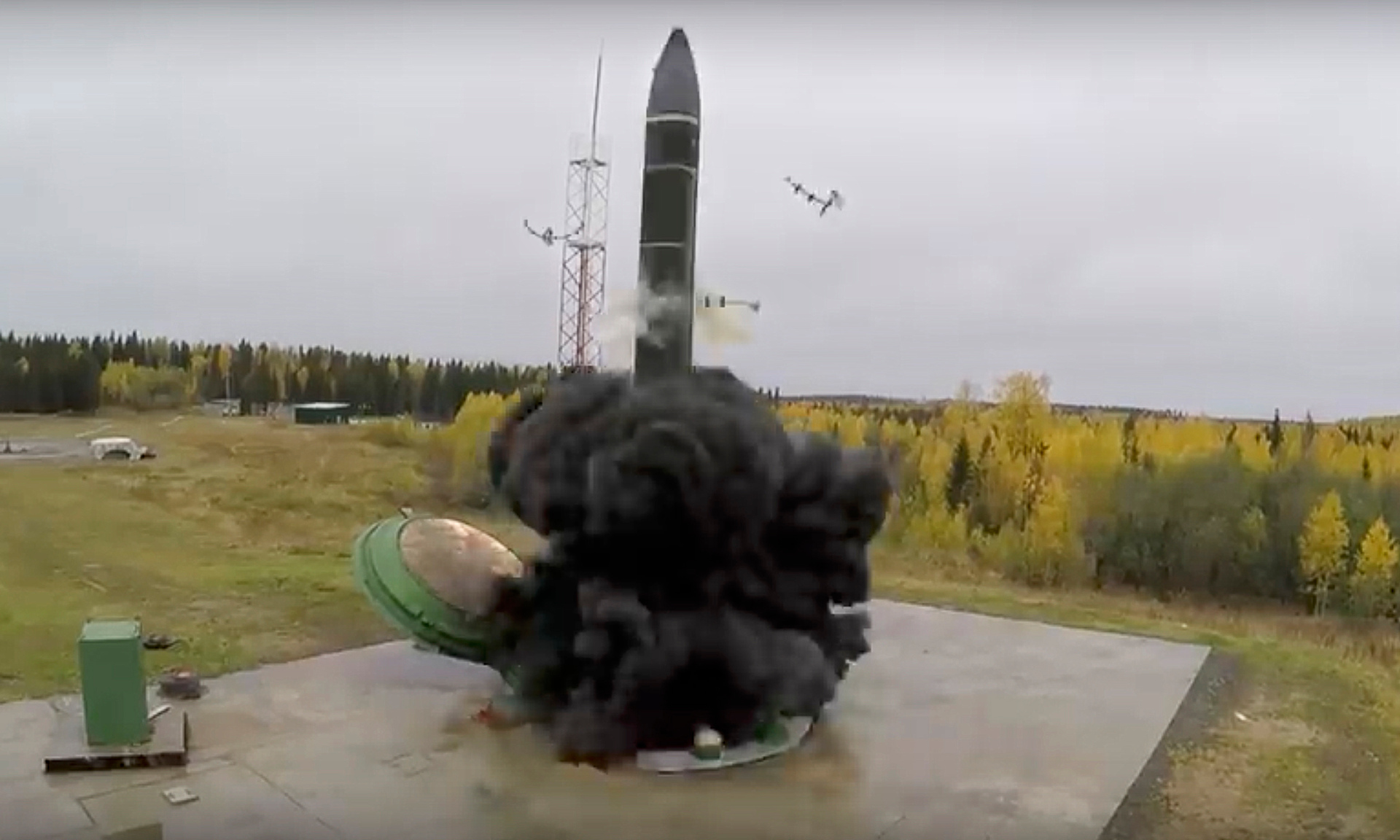 The Russian military said the Avangard hypersonic weapon entered combat duty on Friday. Photo / via AP