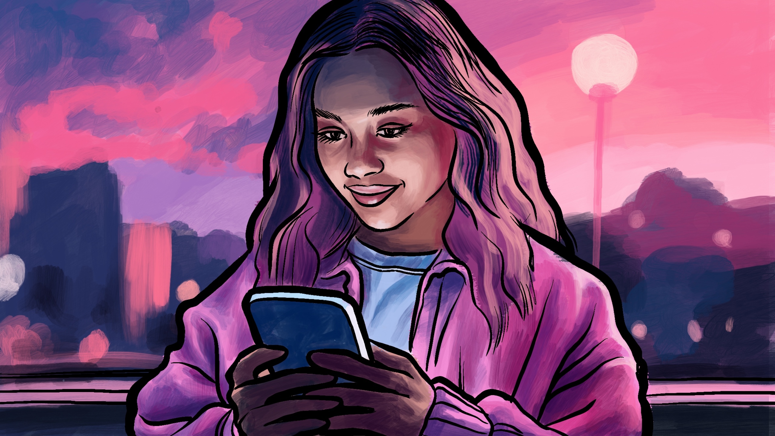 Families with young children should be having open, honest conversations about the dangers lurking online. Illustration / Andrew Louis