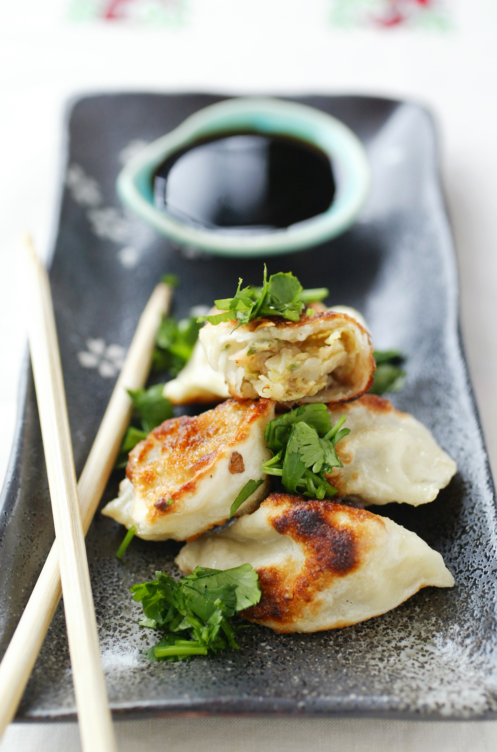Black vinegar makes for a delicious dipping sauce. Photo / Babiche Martens