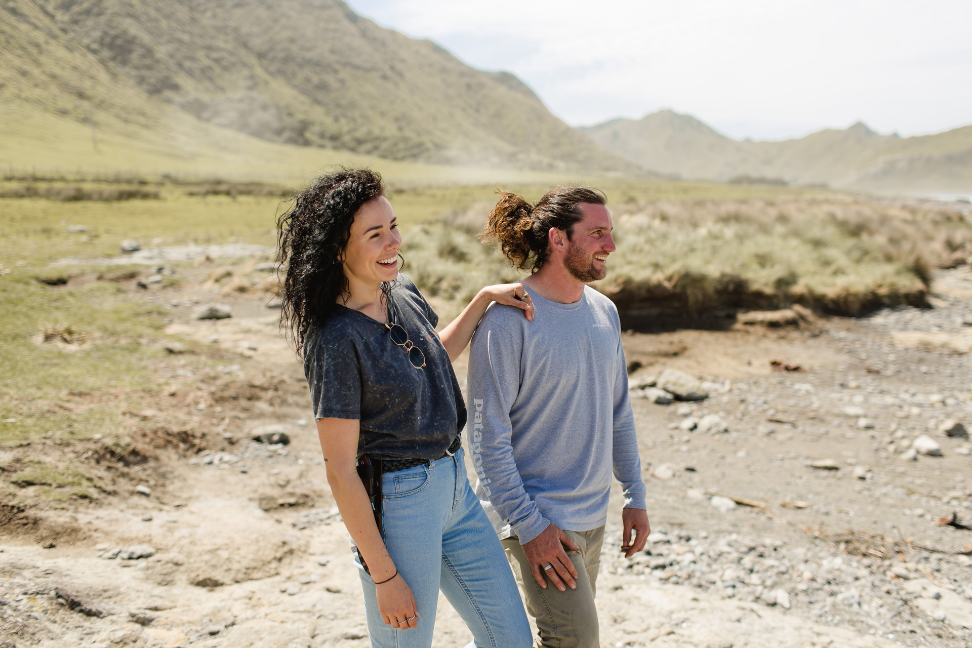 Claire Edwards and Troy Bramley from Tora Collective, which specialises in wild-caught pāua and crayfish. Photo/Benjamin Johnson
