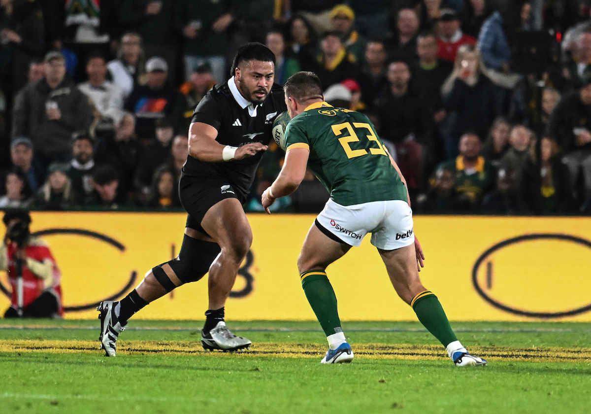 Asafo Aumua was part of the late substitutes used in the Ellis Park test defeat to the Springboks. Photo / Photosport