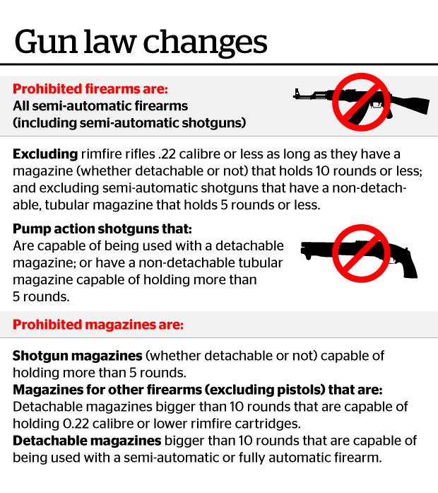 The new gun laws explained.