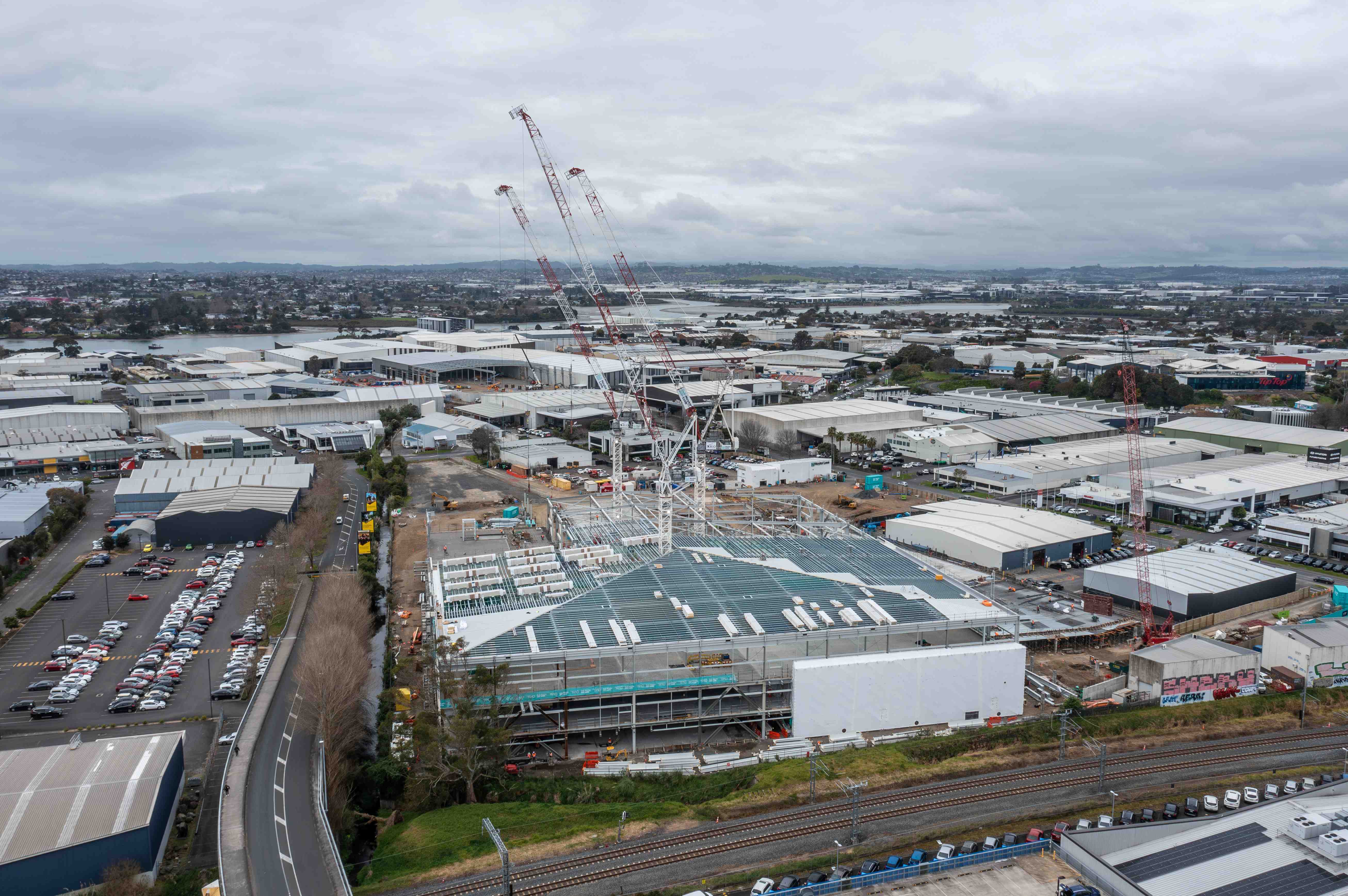 What store looked like in August: a drone aerial of Ikea store at Mt Wellington. Photo / Jason Dorday