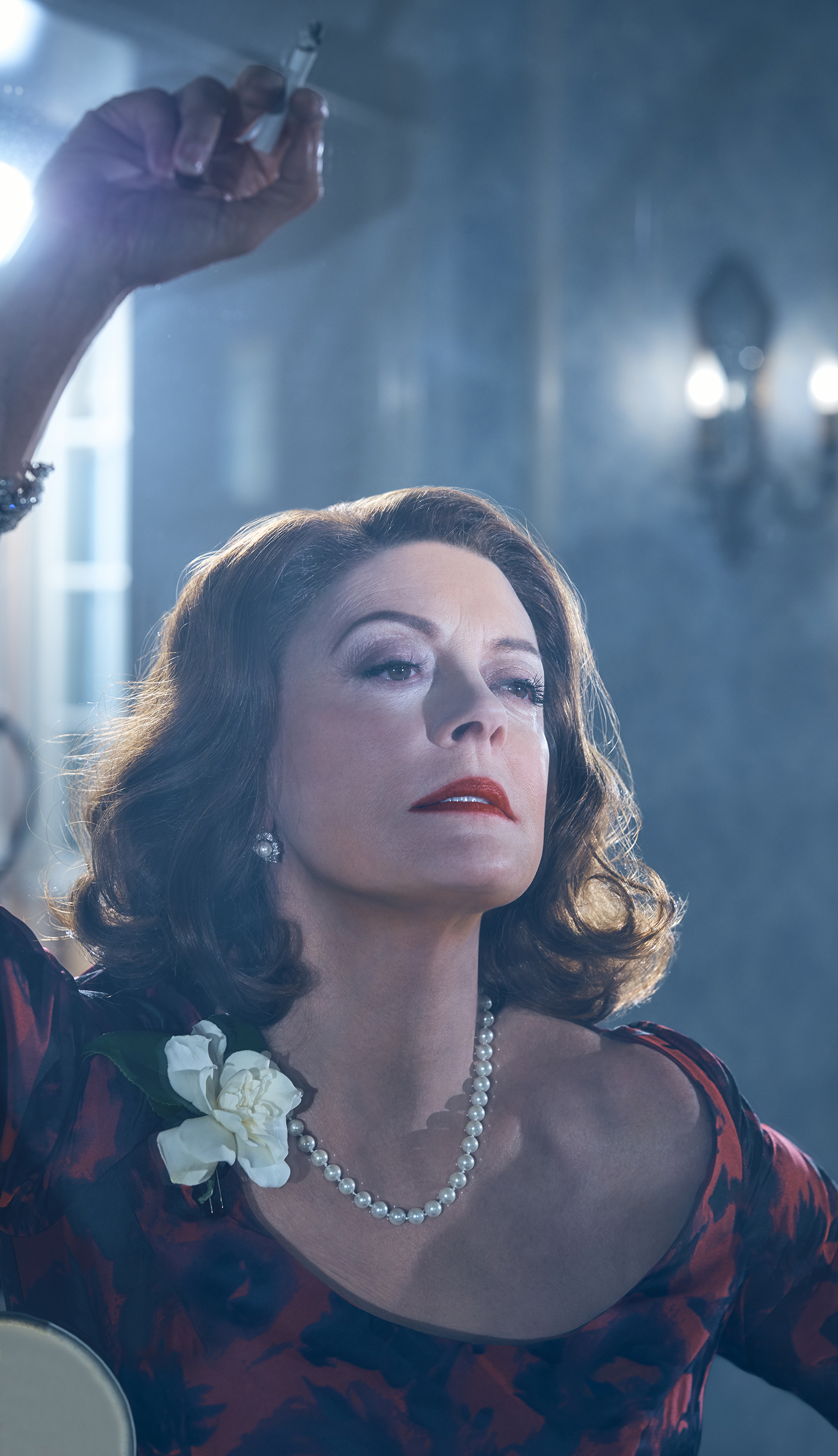 Susan Sarandon as Bette Davis in Feud. Picture / Supplied