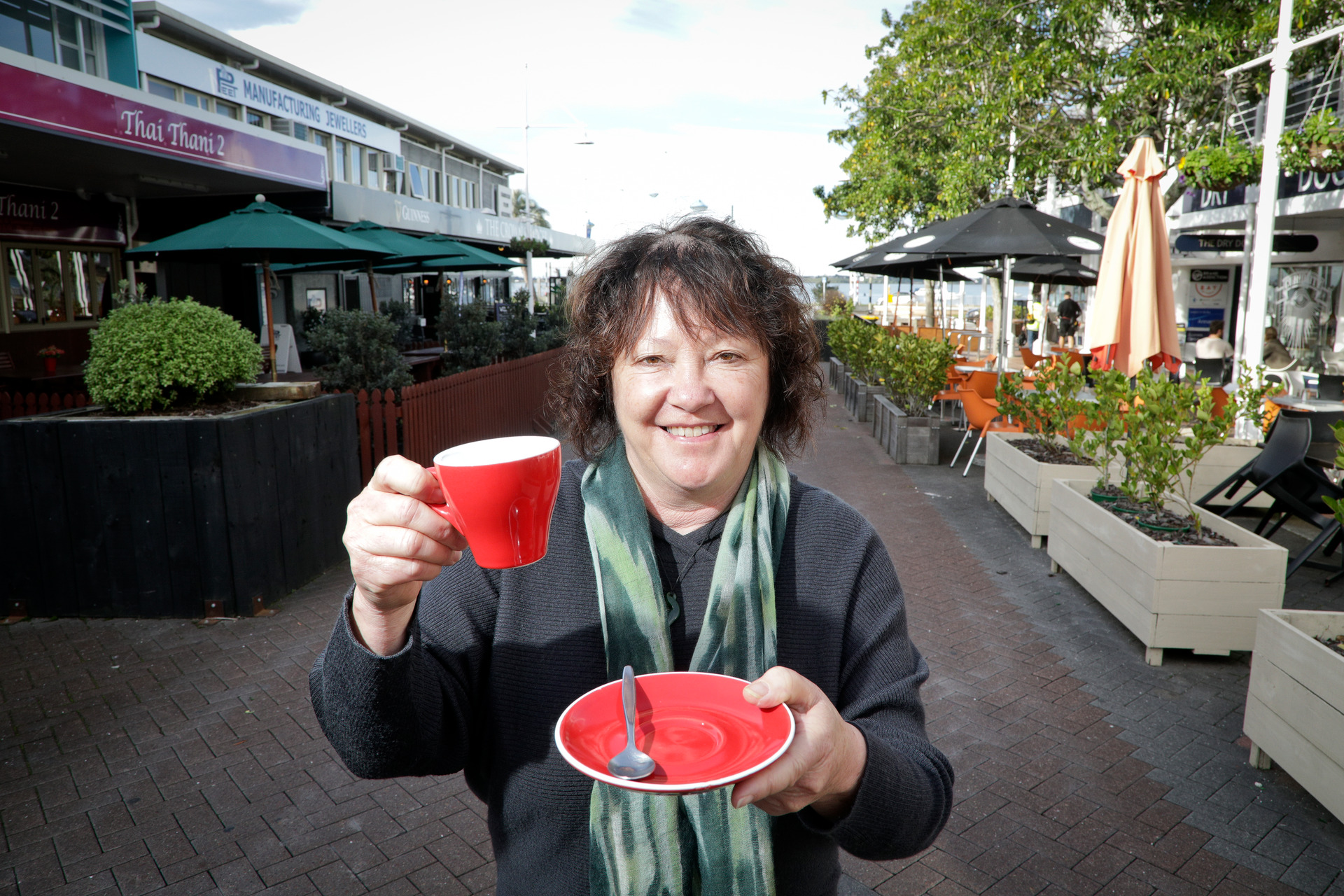 Drydock Cafe owner Sandra Johnson is worried about the years ahead, but optimistic about the long-term future of the CBD. Photo/Andrew Warner