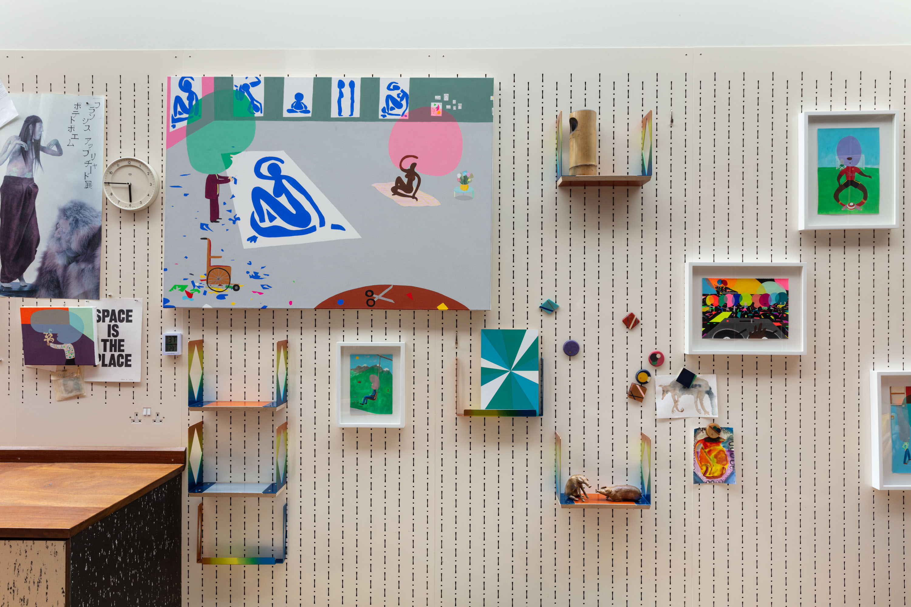 A close-up of artwork at Martino's London studio. Photo / Angus Mills
