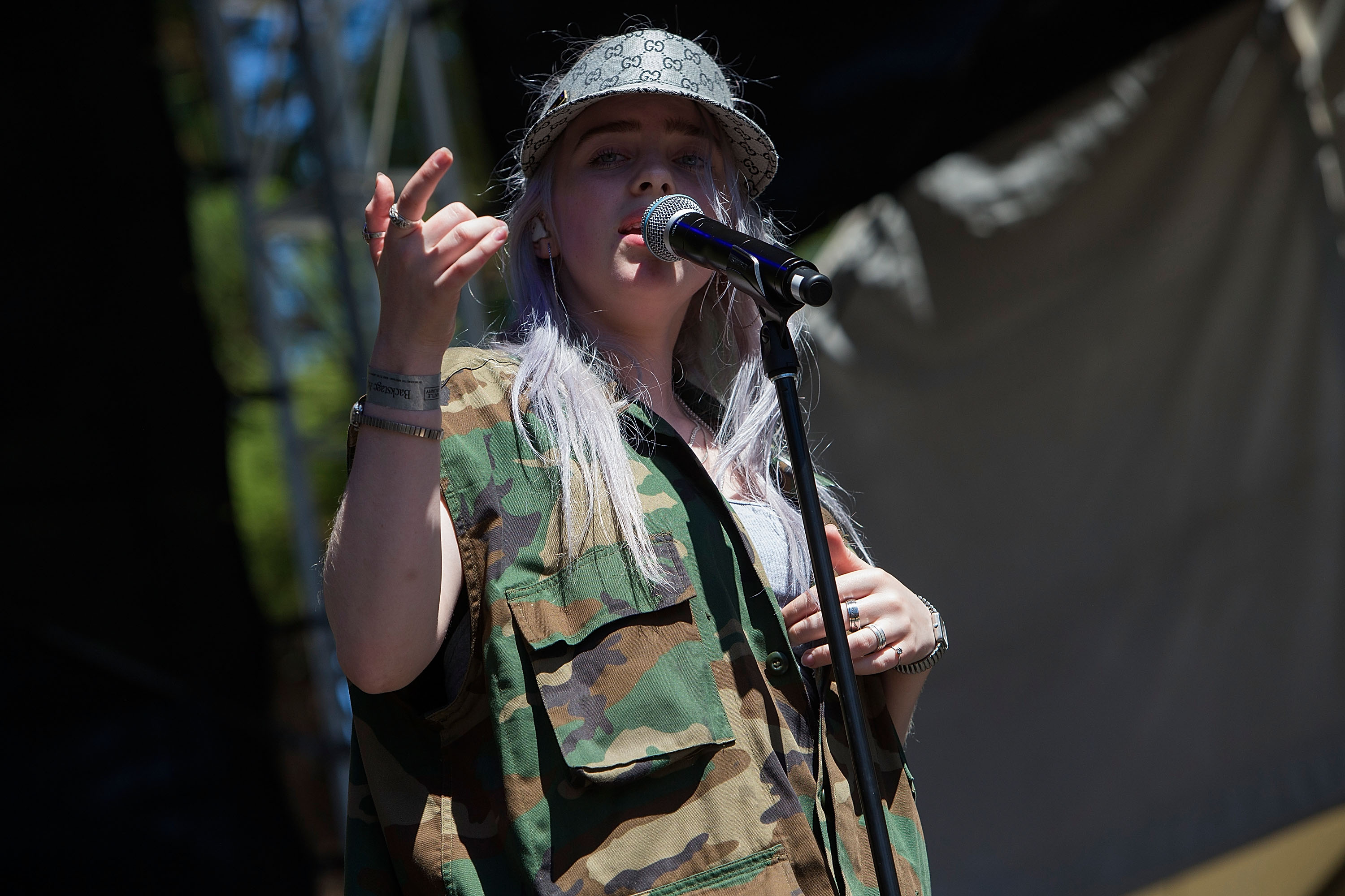 Billie Eilish performs on stage at St .Jerome's Laneway Festival on February 11, 2018. Photo / Getty Images