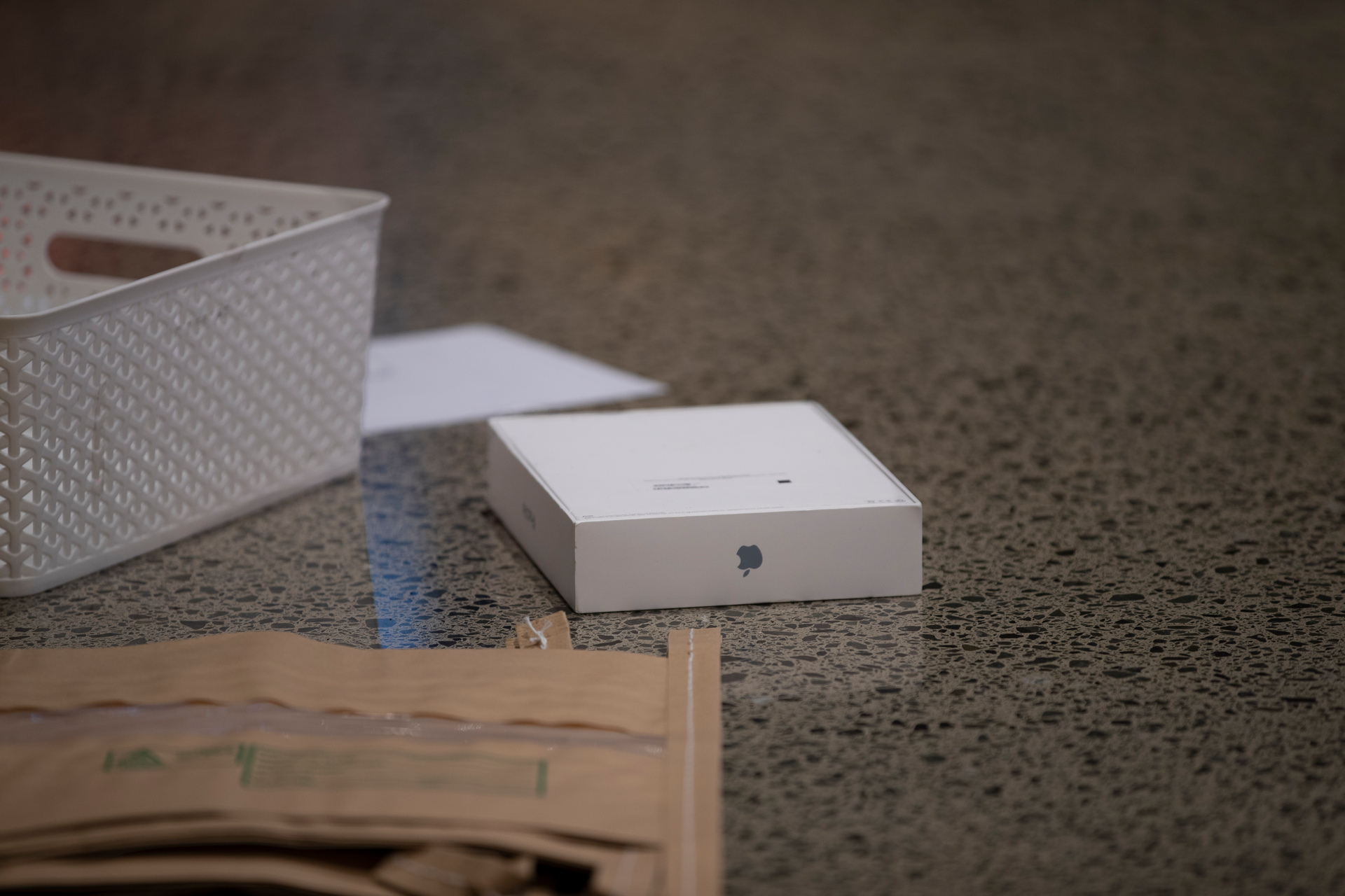 IPad boxes outside Noel Leeming. Photo / Hayden Woodward