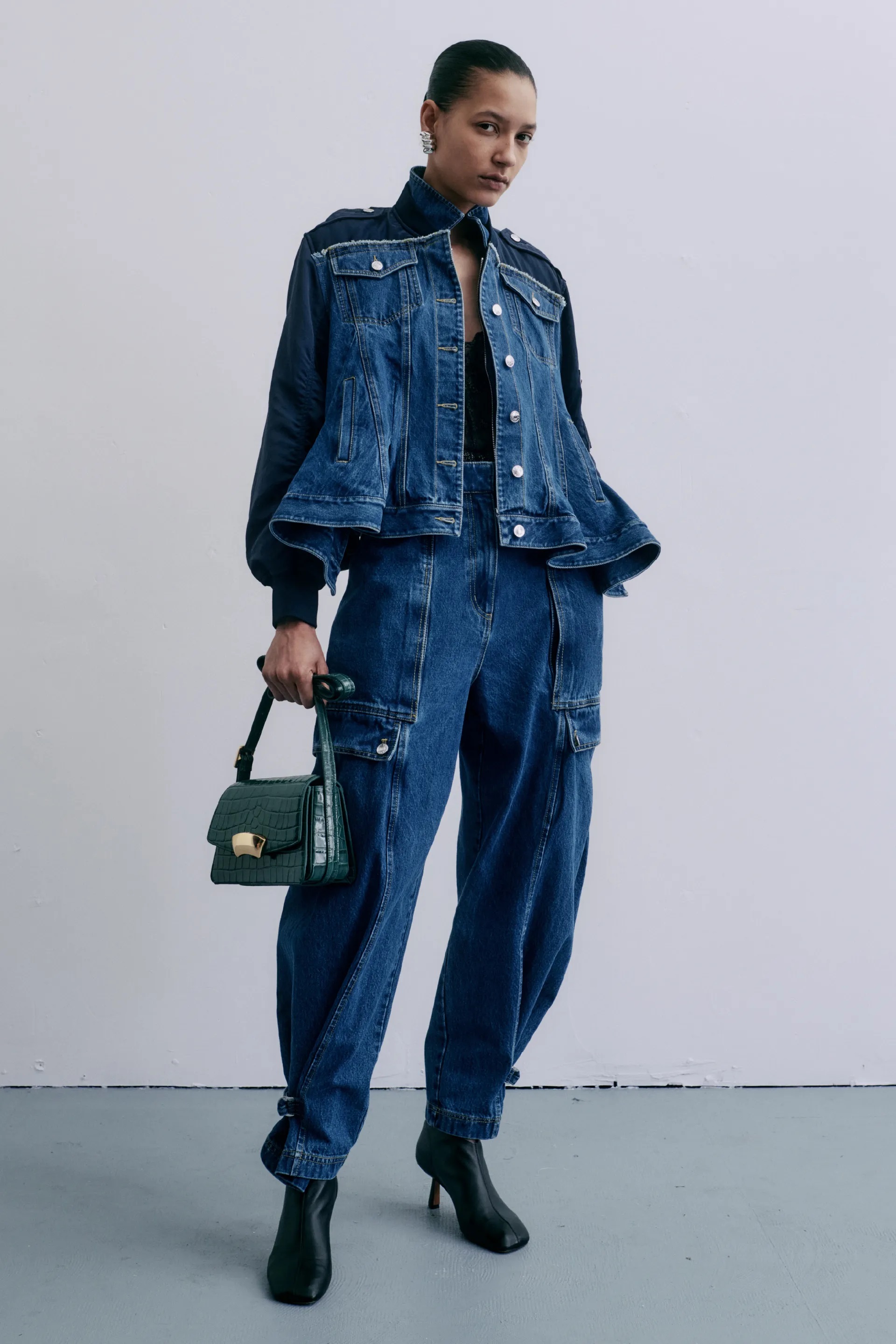 3.1 Phillip Lim's fall 2024 collection displays double-denim done right for cool days.
