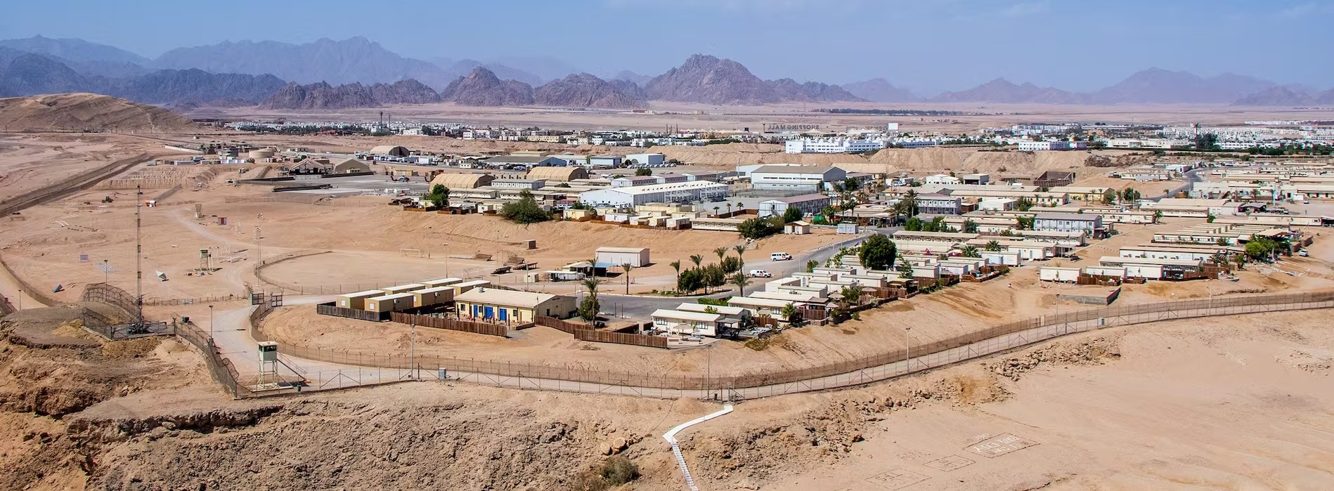 South Camp in the Sinai where New Zealand and 12 other nations maintain the 1979 peace treaty between Egypt and Israel.