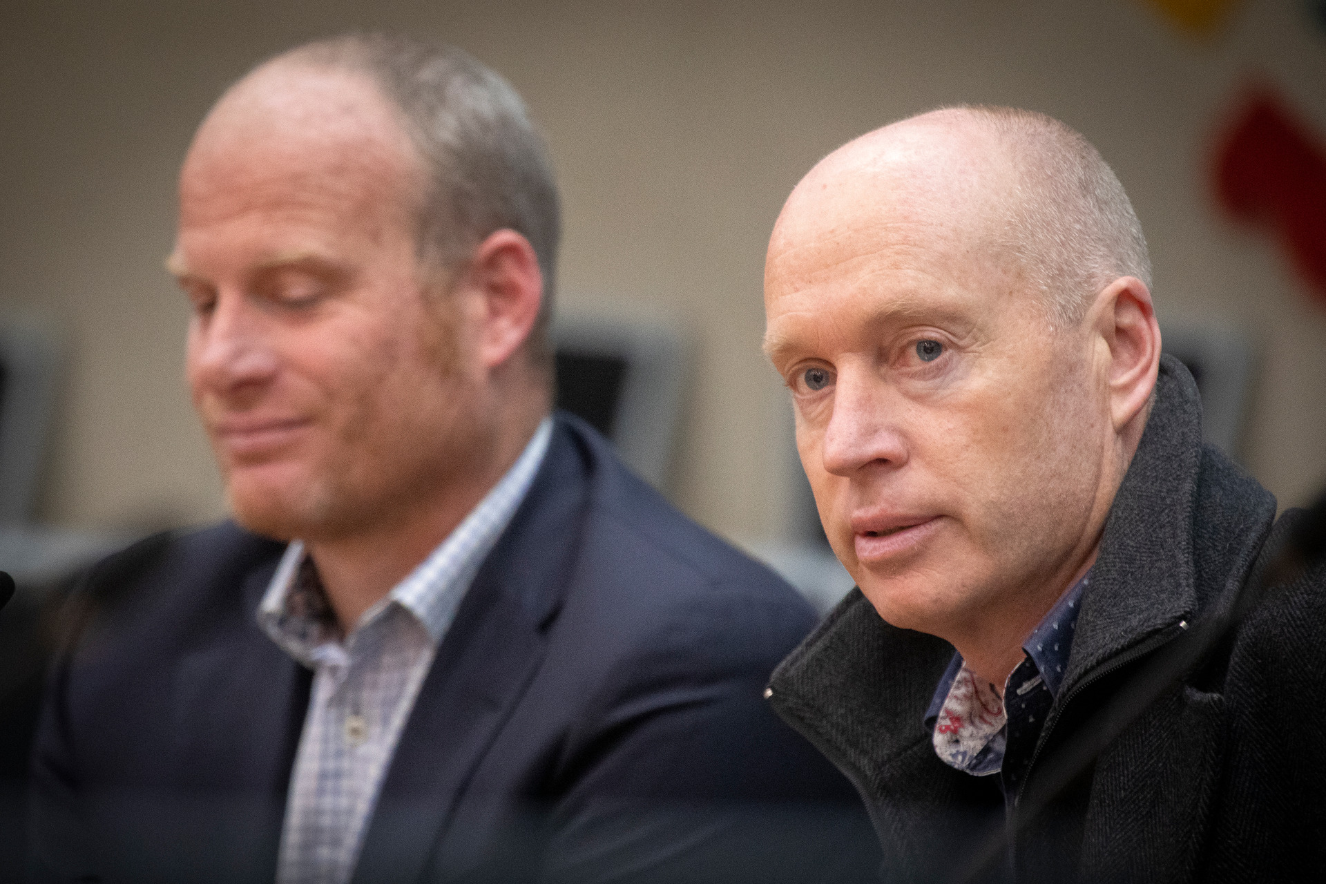 Rotorua Economic Development interim chief executive Andrew Wilson (left) and chairman John McRae. Photo / Andrew Warner