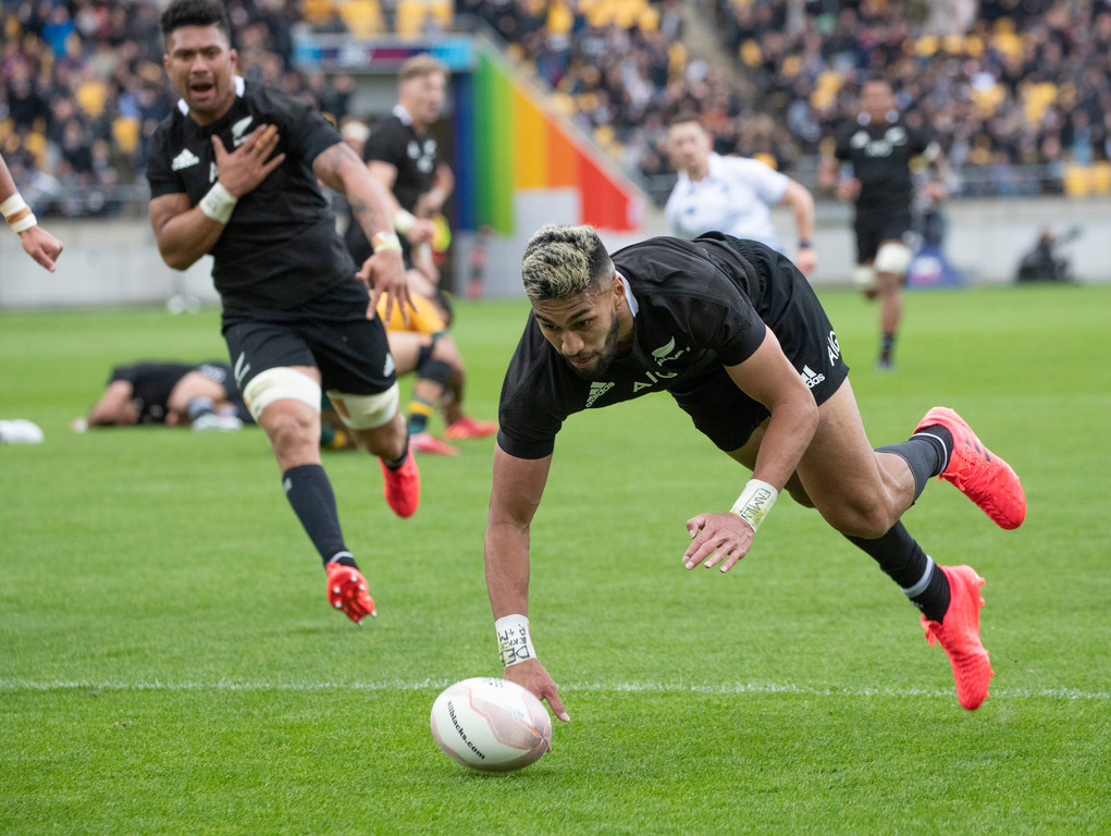 Reiko Ioane's disallowed try. Photo / Mark Mitchell
