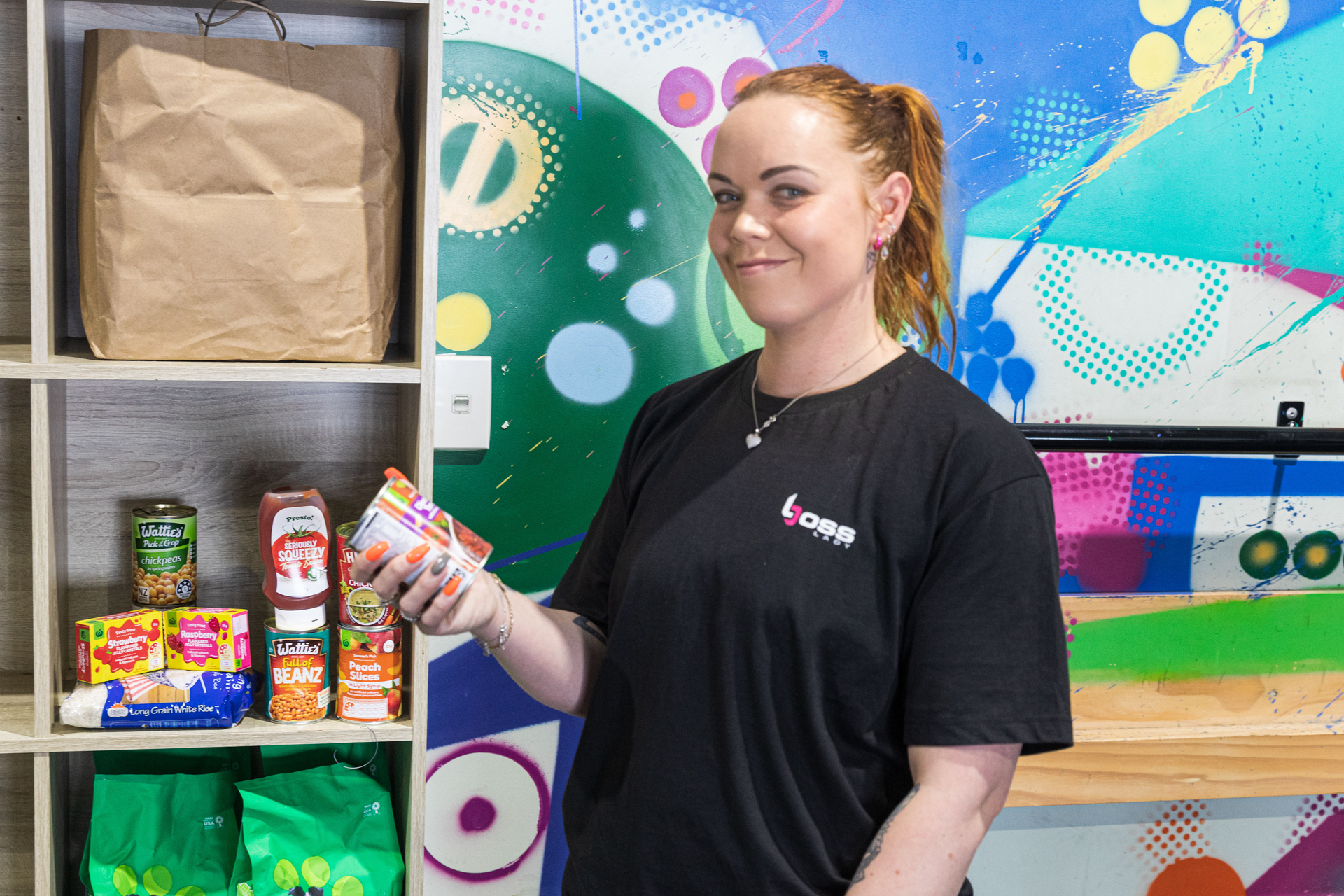 Tauranga personal trainer Louise Watson has been collecting for the foodbank for four years now. Photo / Mead Norton 