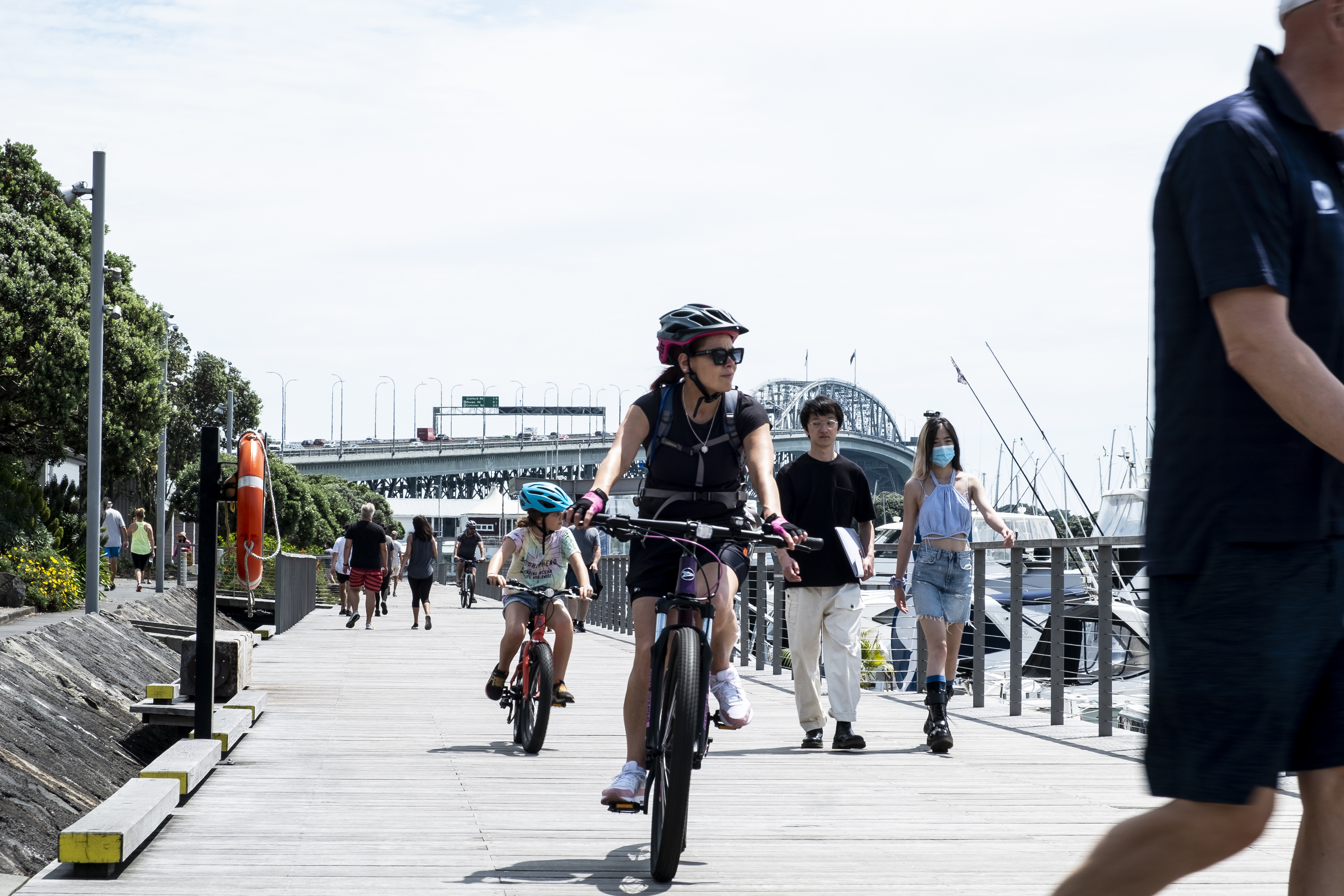 Great city, could be better. The boardwalk at Westhaven Marina. Photo / Alex Robertson