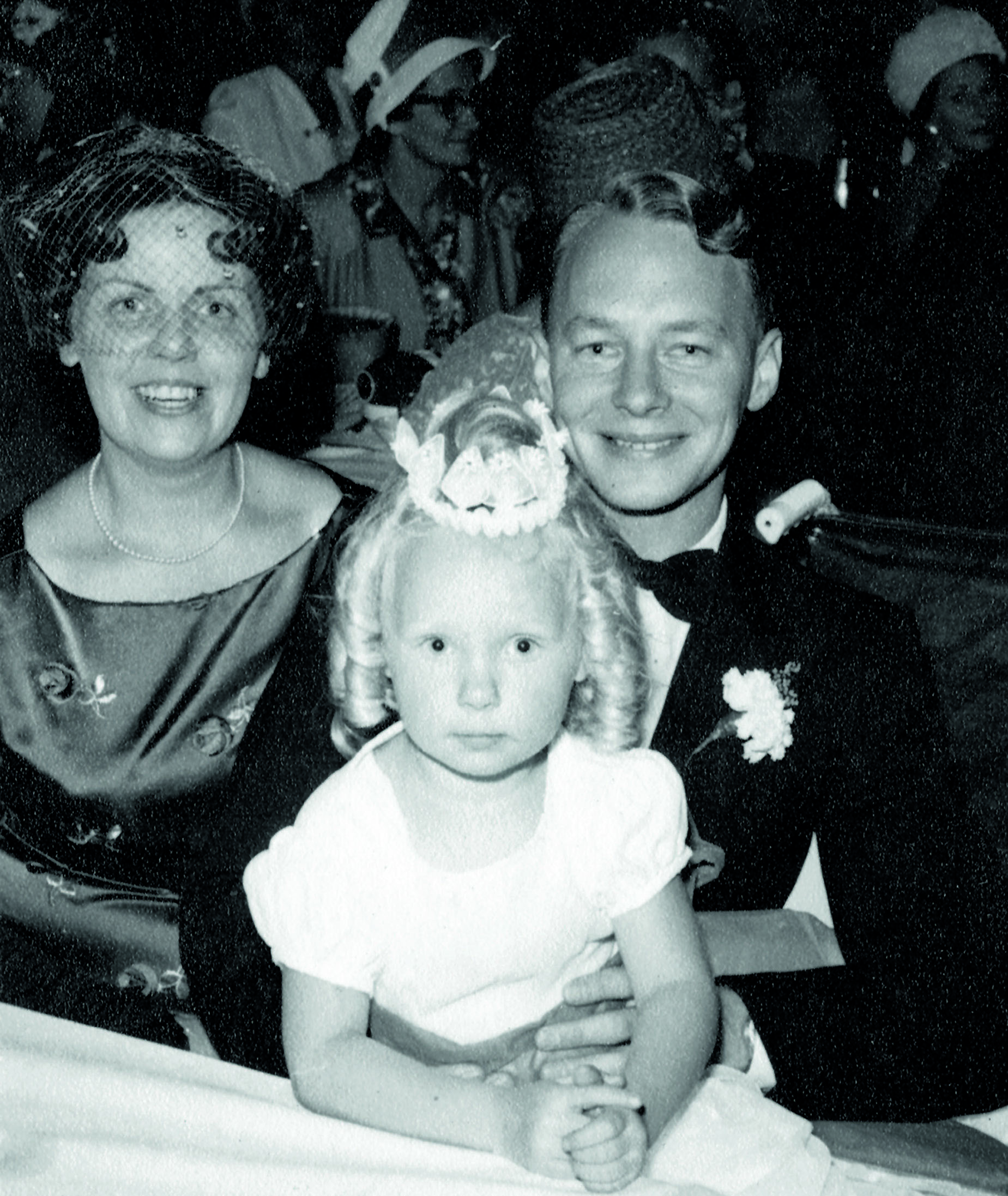 Deputy mayor of Auckland Desley Simpson as a child with her parents, Stanley and Leonie Lawson. Photo / Supplied by Desley Simpson