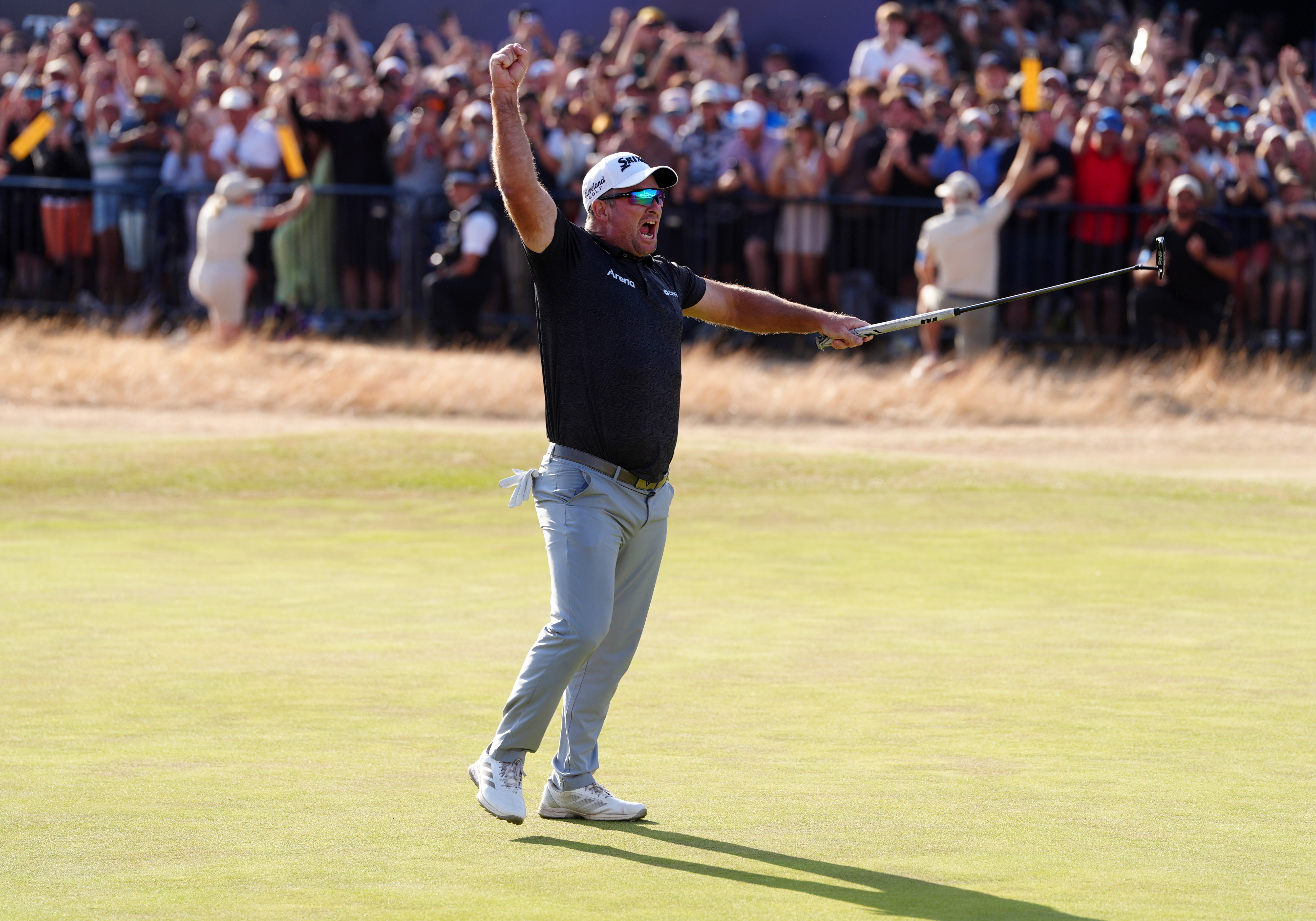 Ryan Fox celebrates winning the 154th Open Championship at Royal Birkdale. Photo / Getty Images