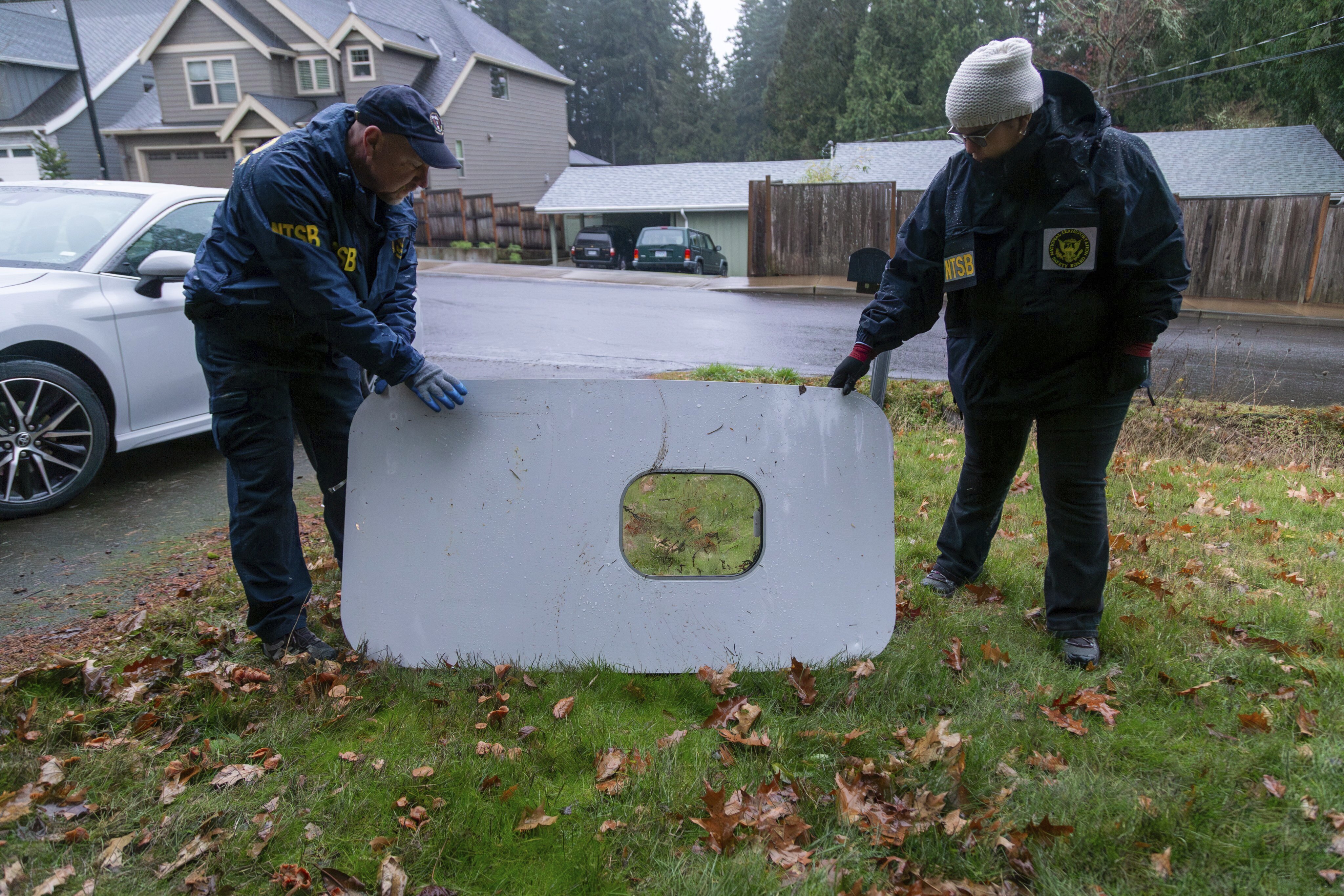 Investigators say bolts that helped secure the panel on the Boeing jetliner were missing before the panel blew off the plane in midflight last month. The loss of the panel forced pilots of the Alaska Airlines Boeing 737 Max 9 jet to make a harrowing emergency landing. Photo / AP