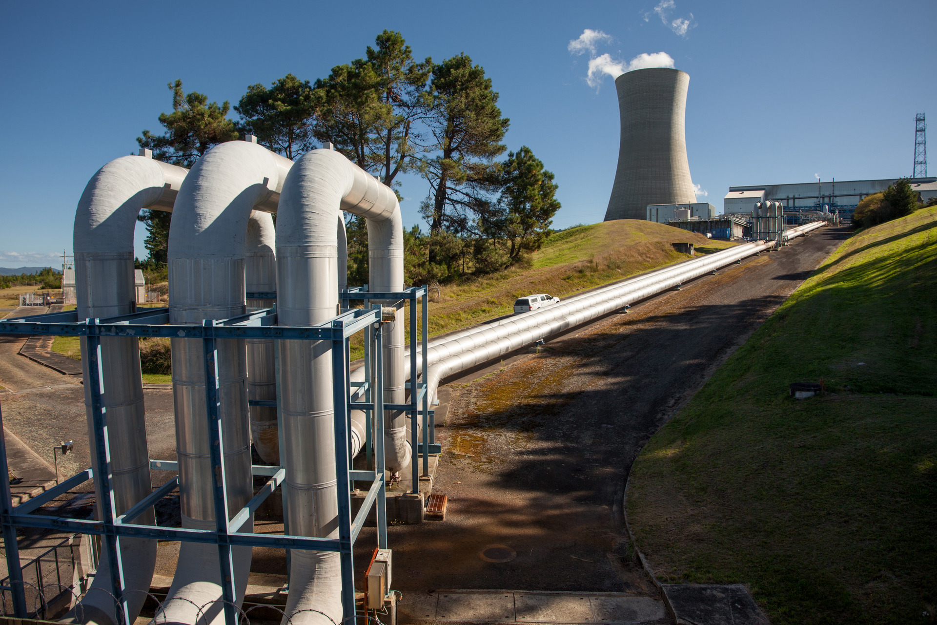 The Ohaaki Geothermal plant where Geo40 have established a near-battery-grade lithium extraction pilot plant from geothermal fluids.  Photo / File