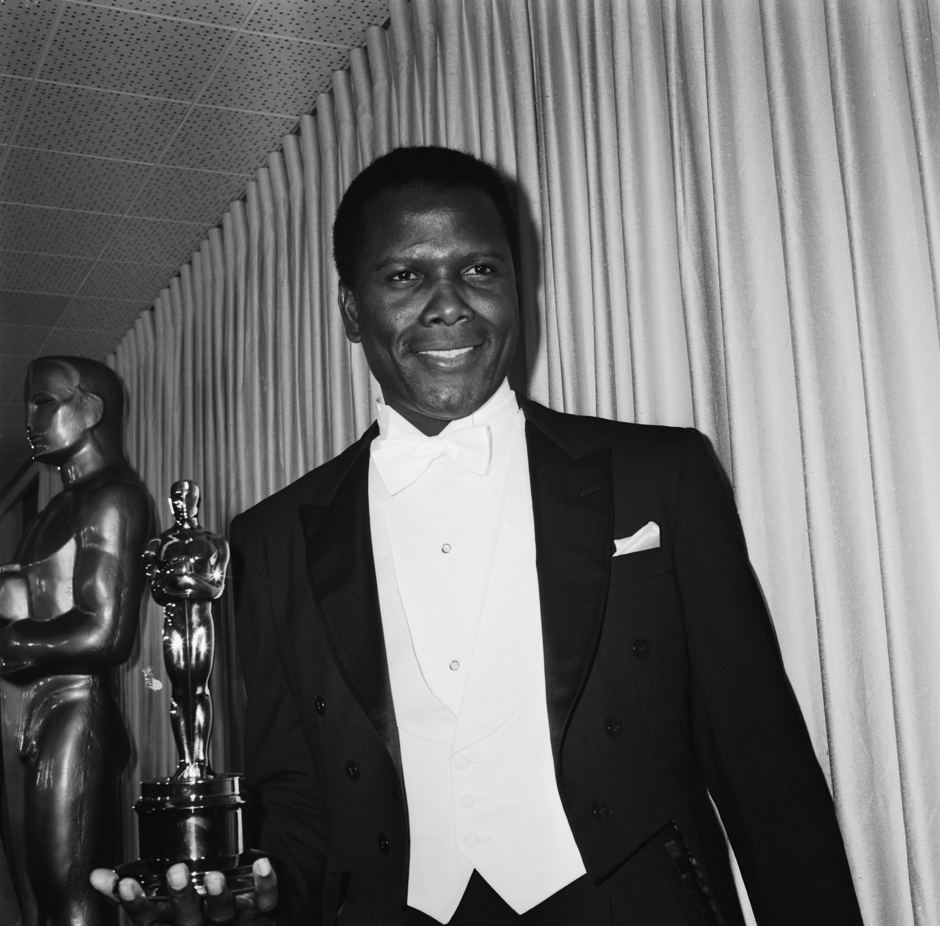 Bahamian-American actor Sidney Poitier was the first black man to win Best Actor at the Academy Awards, he won for his role in Lilies of the Field. Photo / Getty Images