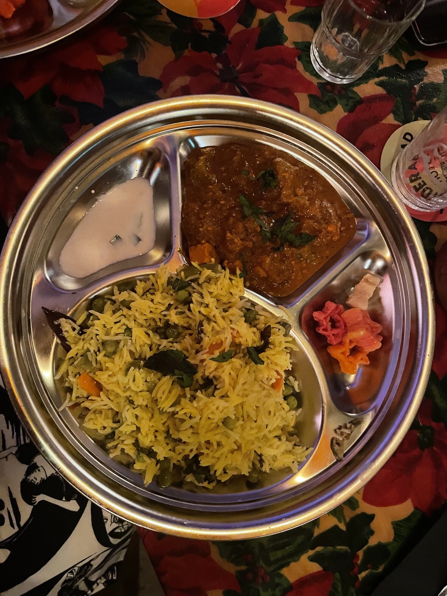 Vegetarian thali. Photo / Madeleine Crutchley