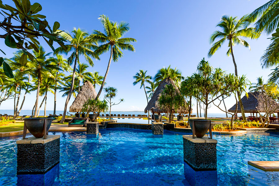 The oceanfront-pool at the Westin Denarau Island Resort. Photo / Supplied