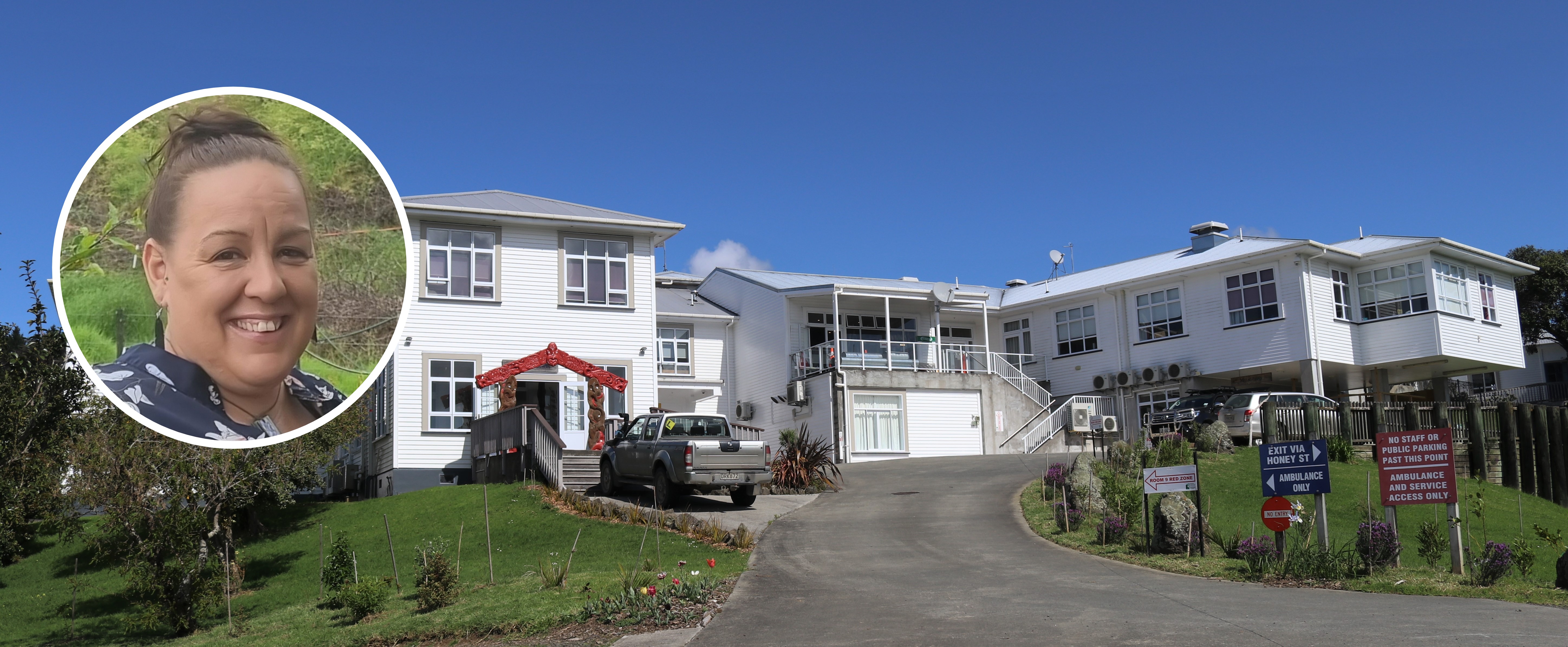 Northland-based PSA organiser Theresa Nelson (inset) says Hokianga Hauora workers, including those at Rawene Hospital, are stretched and going backwards financially.