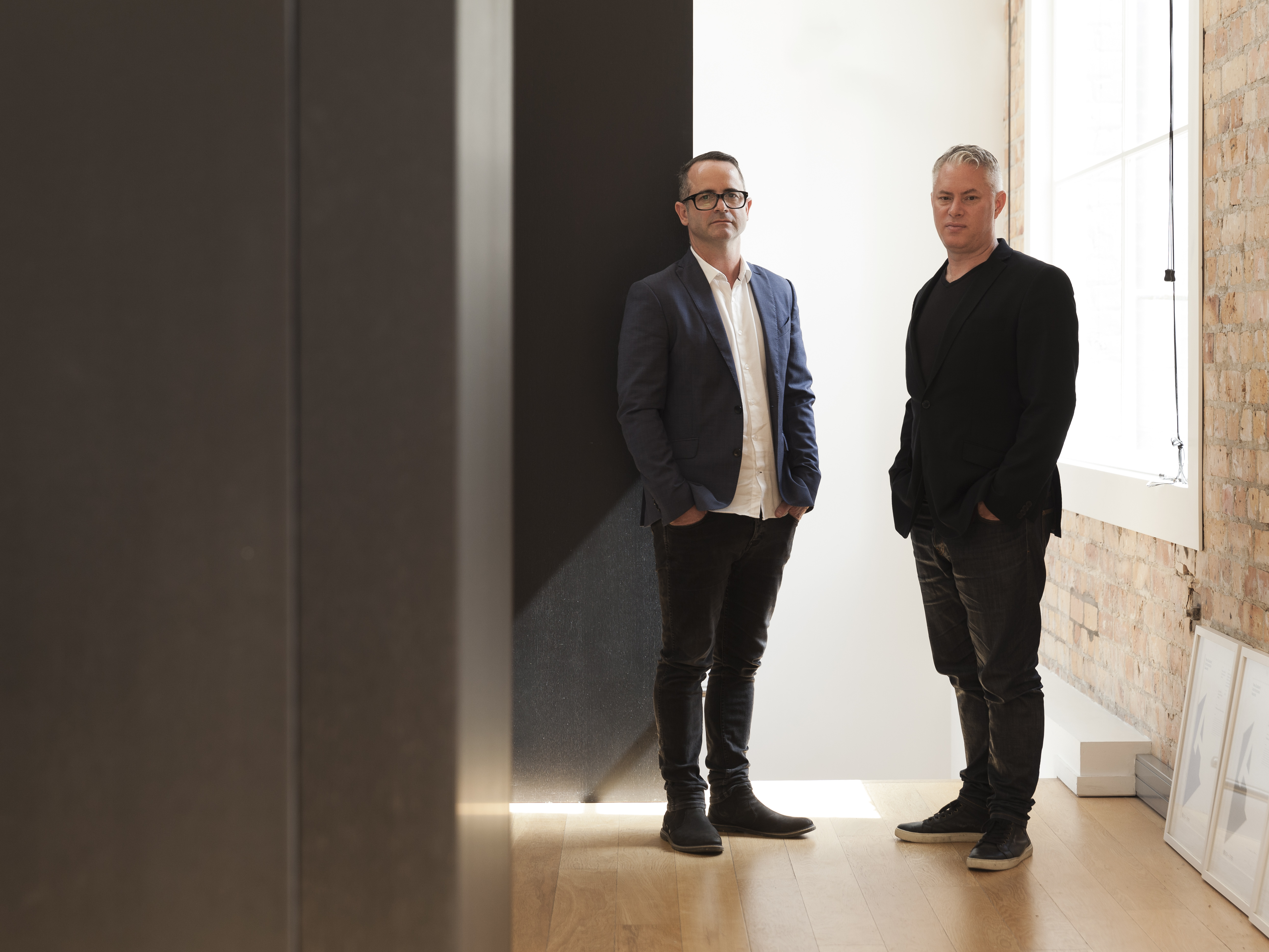 Architects Hamish Monk (left) and Dean Mackenzie.