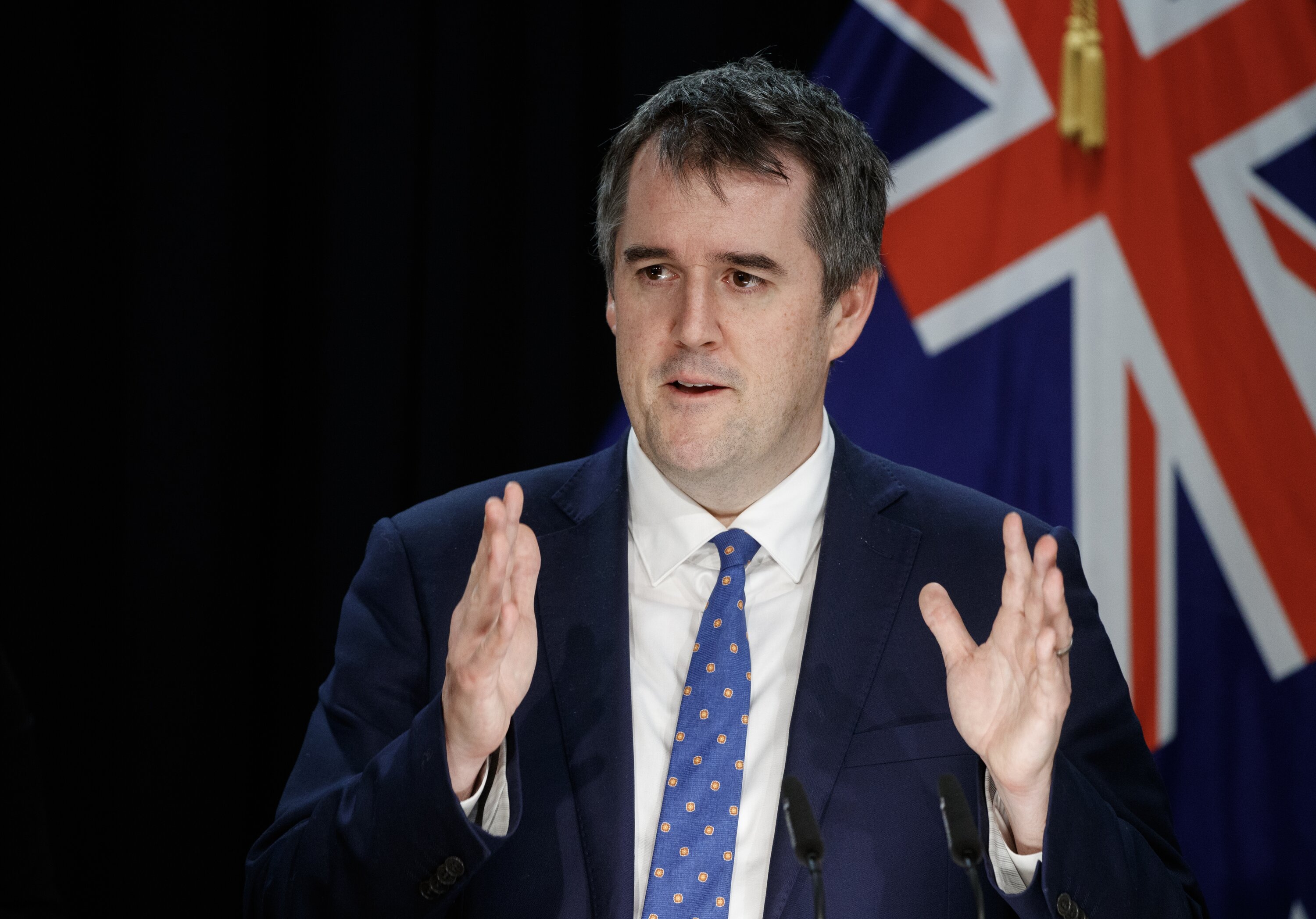 Minister for Infrastructure Chris Bishop says the Fast Track Approvals Bill will help “rebuild the economy and fix our housing crisis, improve energy security, and address our infrastructure deficit”. Photo / Mark Mitchell
