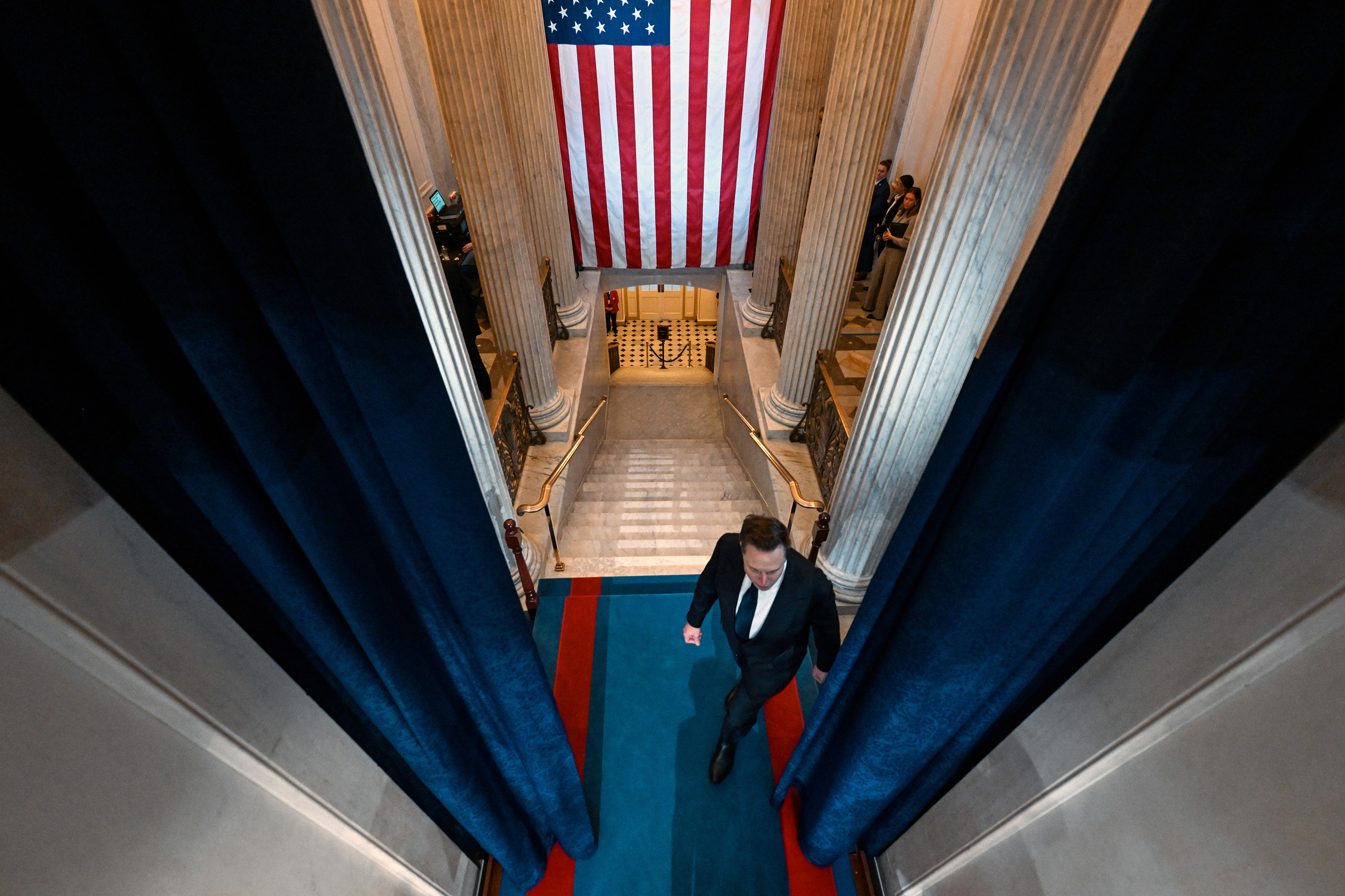 Musk arrives for the inauguguration of Donald Trump as the 47th president of the United States. Photo / Kenny Holston, The New York Times