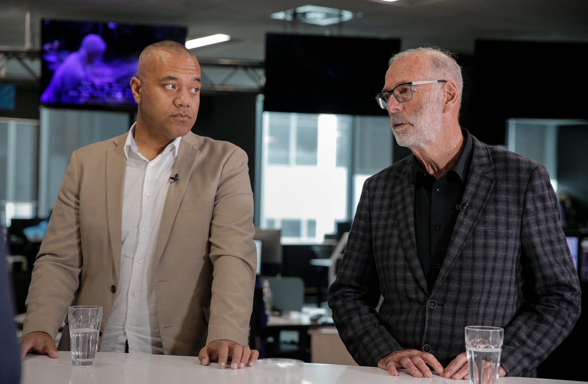 Efeso Collins (left) and the man he lost the Auckland mayoralty to, Wayne Brown. Photo / NZME