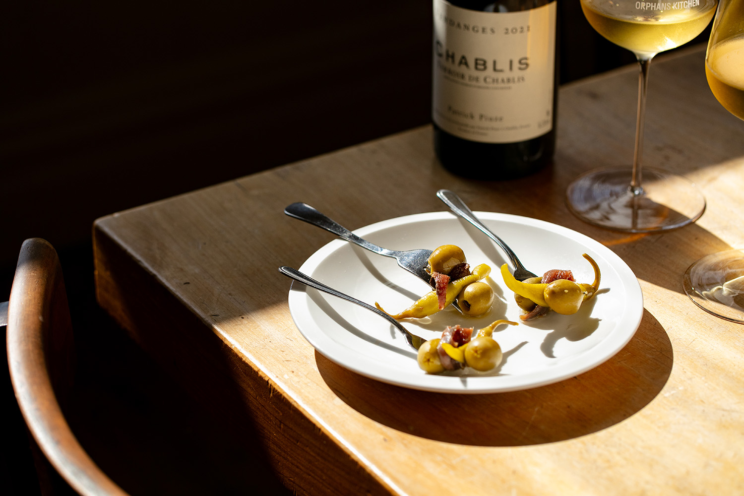 The gilda, with pickled chilli, olive and anchovy. Photo / Babiche Martens
