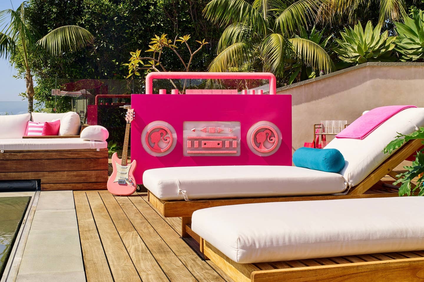 Plastic fantastic: The beach house comes in every shade of pink plastic. Photo / Supplied, Airbnb