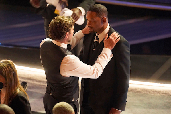 Cooper appeared to comfort Smith after the incident. Photo / AP